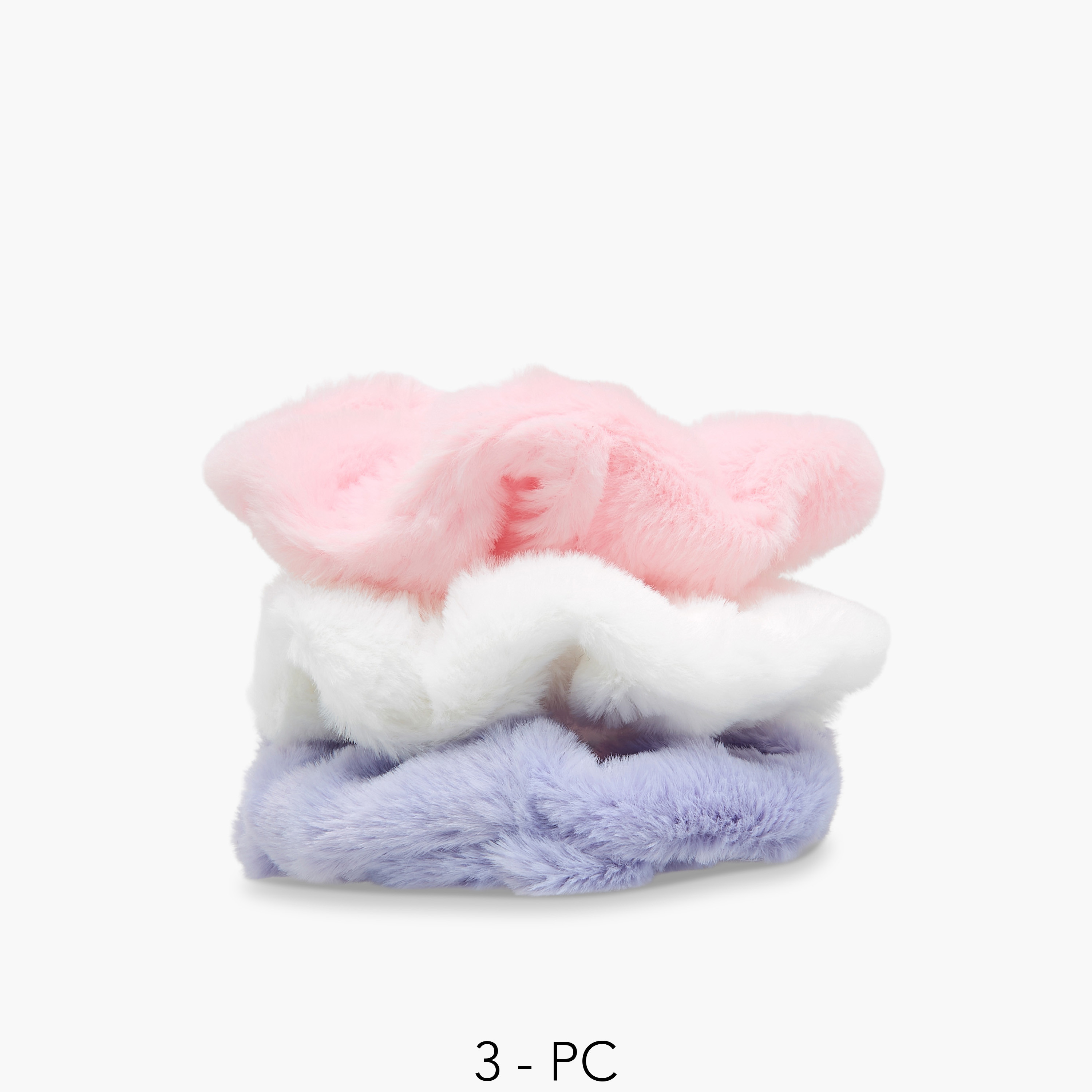 Pack of 3 Faux Fur Hair Scrunchie-women-hairaccessories-scrunchies-image-1