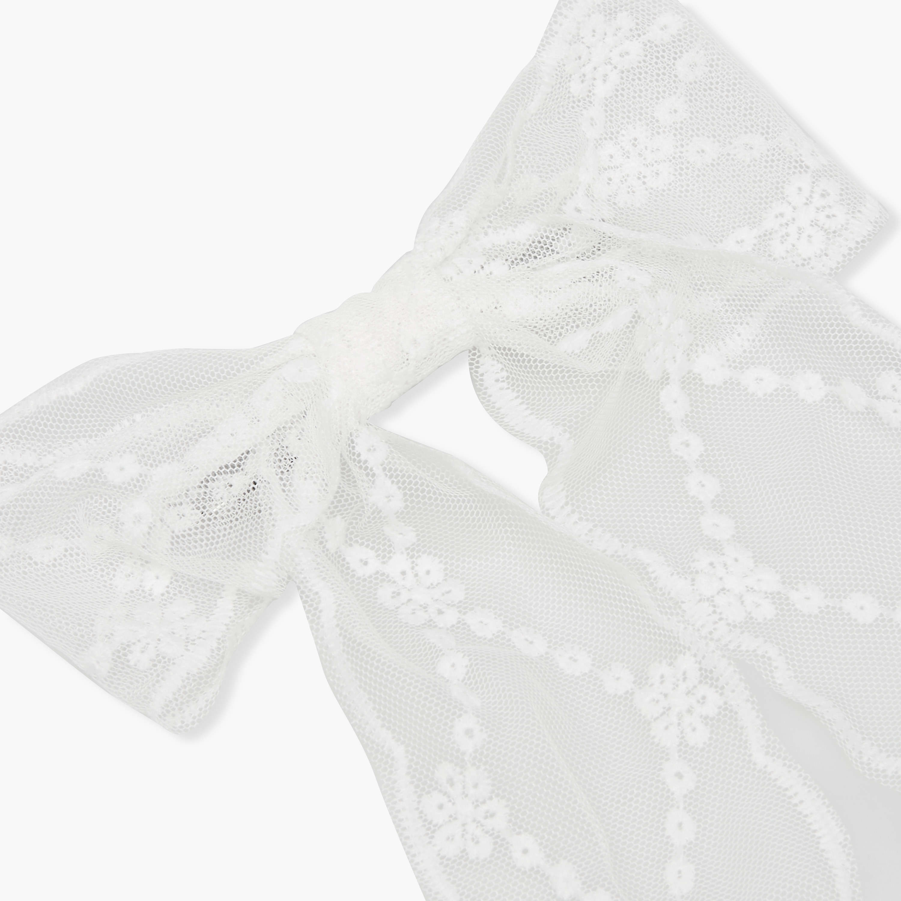 Embroidered Lace Bow Barette Hair Clip-women-hairaccessories-clips-image-2