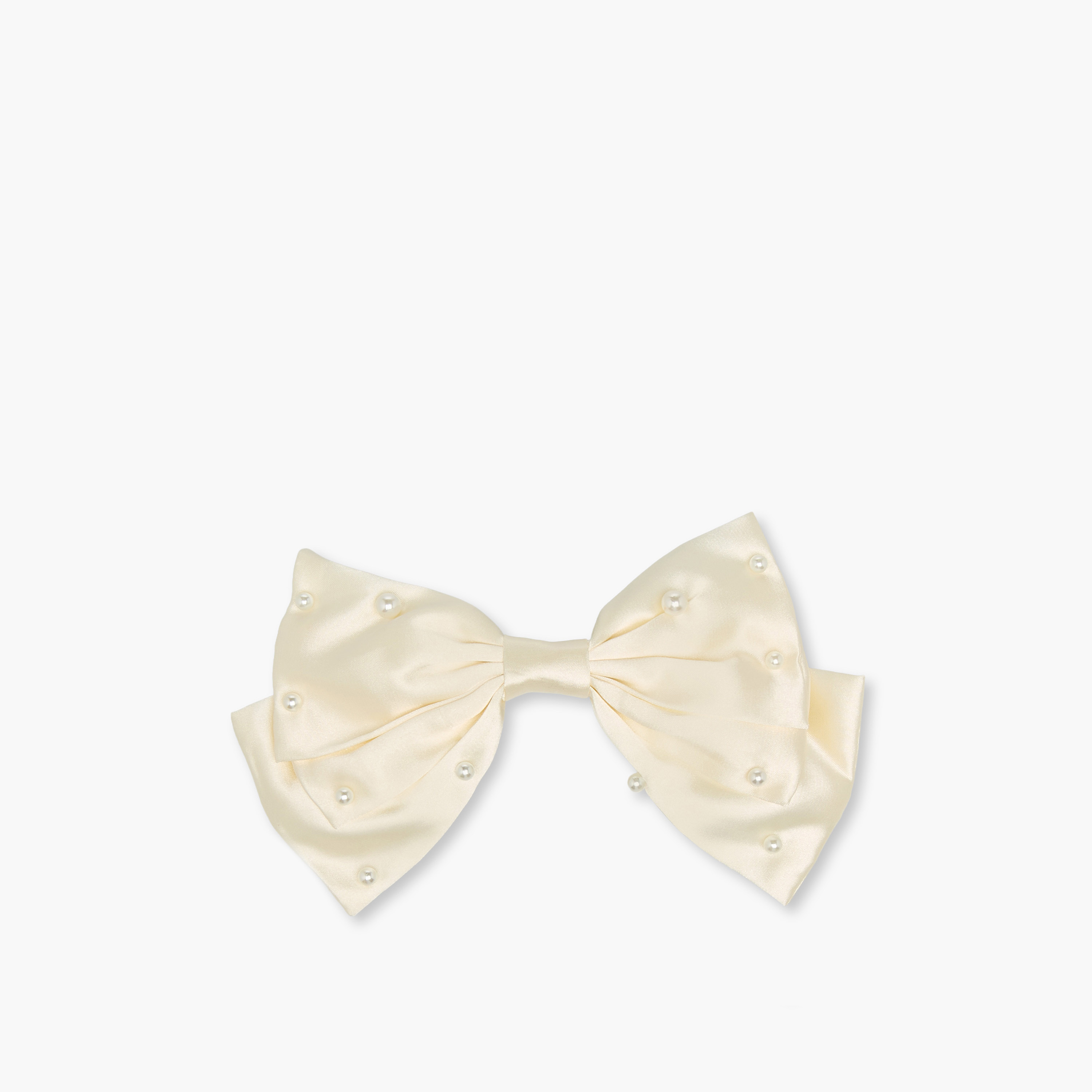 Bow Hair Clip with Pearl Accent-women-hairaccessories-clips-image-1