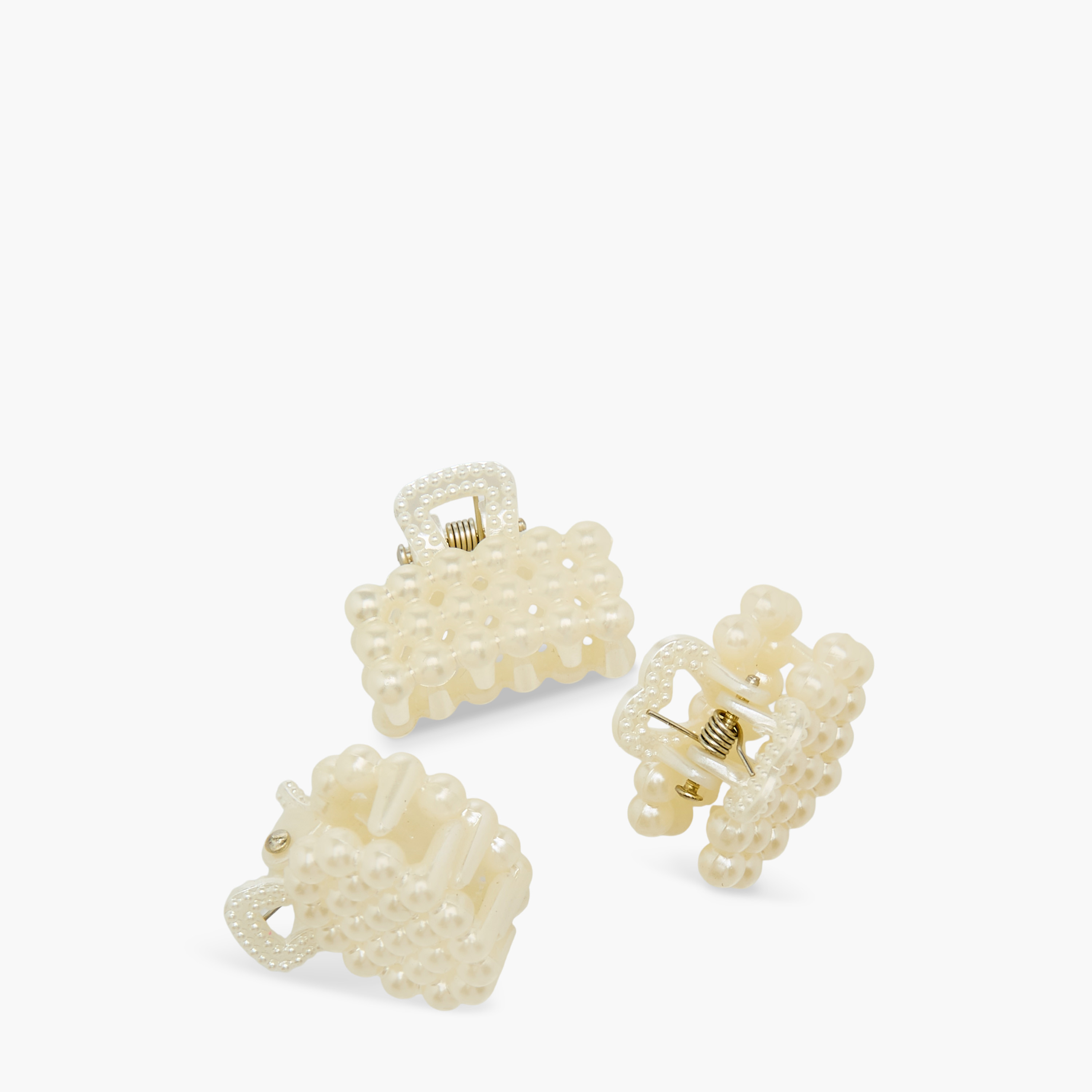 Pack of 6 Hair Clamps with Pearl Embellished Detail-women-hairaccessories-clamps-image-10