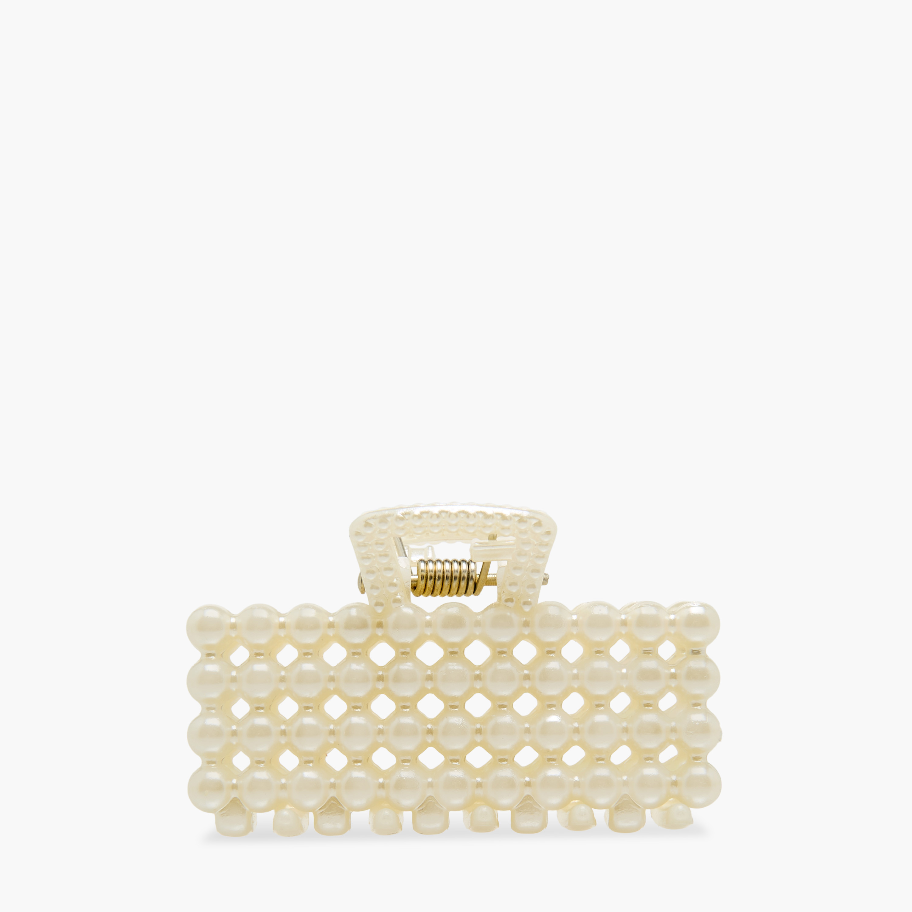 Pack of 3 Hair Clamps with Pearl Embellished Detail-women-hairaccessories-clamps-image-3