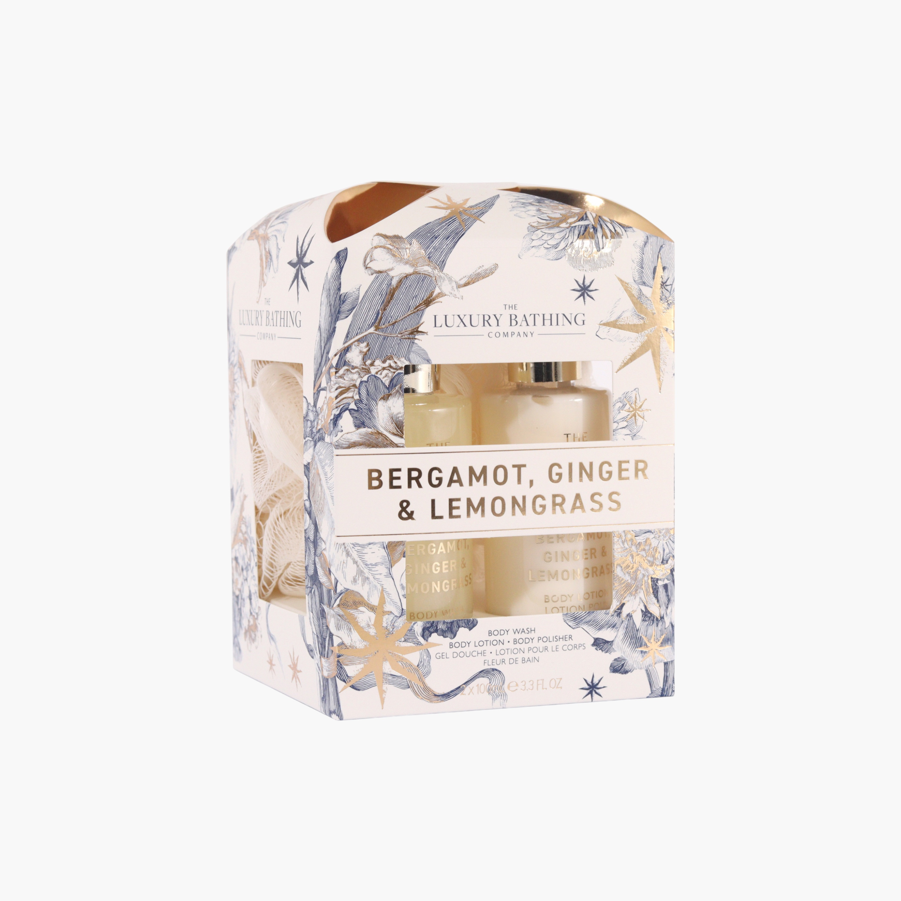 لاكشري باثينج كومباني مجموعة استحمام بالبرغموت والزنجبيل وعشب الليمون-beautyandpersonalcare-bathandbody-giftsets-image-3
