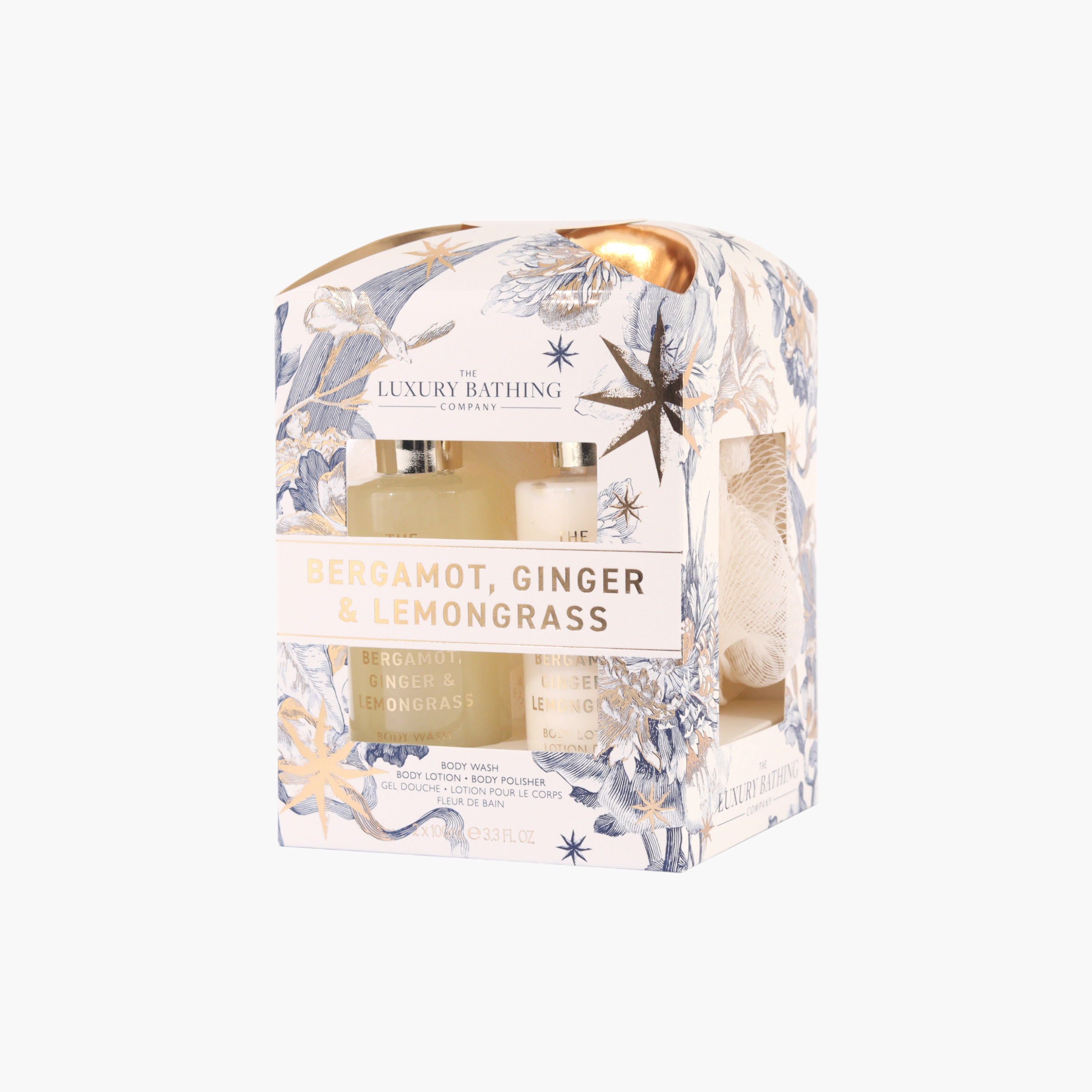لاكشري باثينج كومباني مجموعة استحمام بالبرغموت والزنجبيل وعشب الليمون-beautyandpersonalcare-bathandbody-giftsets-image-5