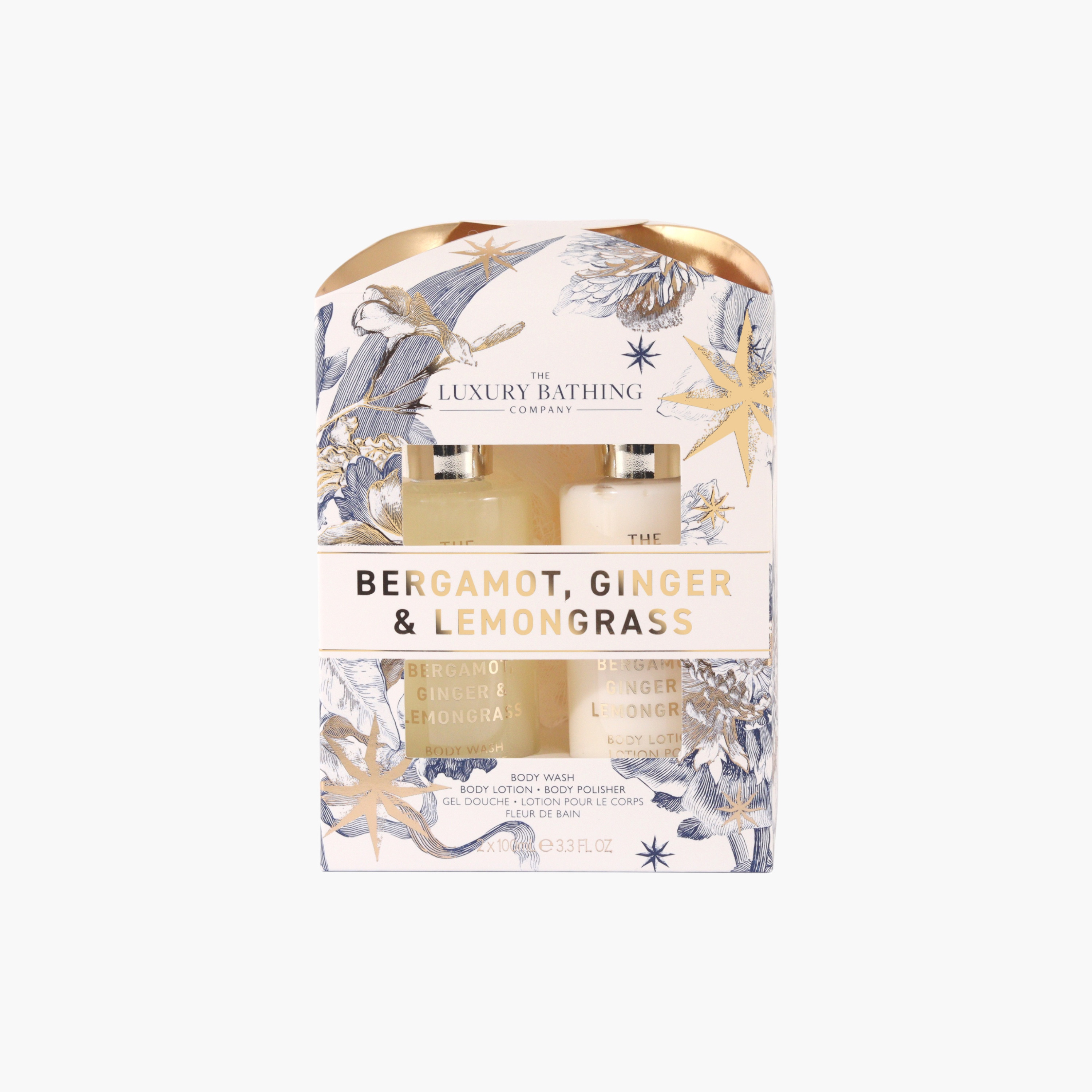 لاكشري باثينج كومباني مجموعة استحمام بالبرغموت والزنجبيل وعشب الليمون-beautyandpersonalcare-bathandbody-giftsets-image-6