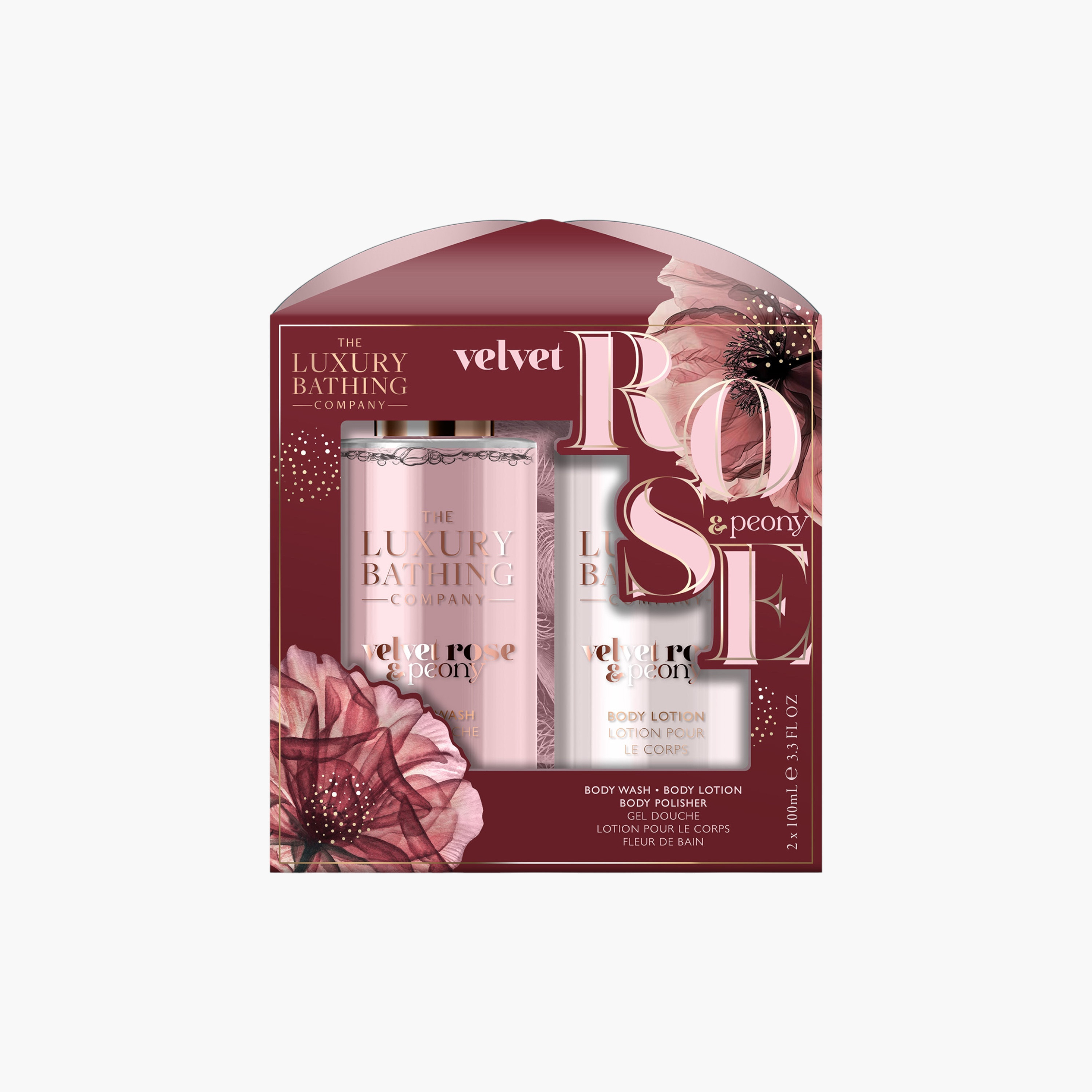 Luxury Bathing Company Velvet Rose Peony Bathing Set-beautyandpersonalcare-giftsets-image-1