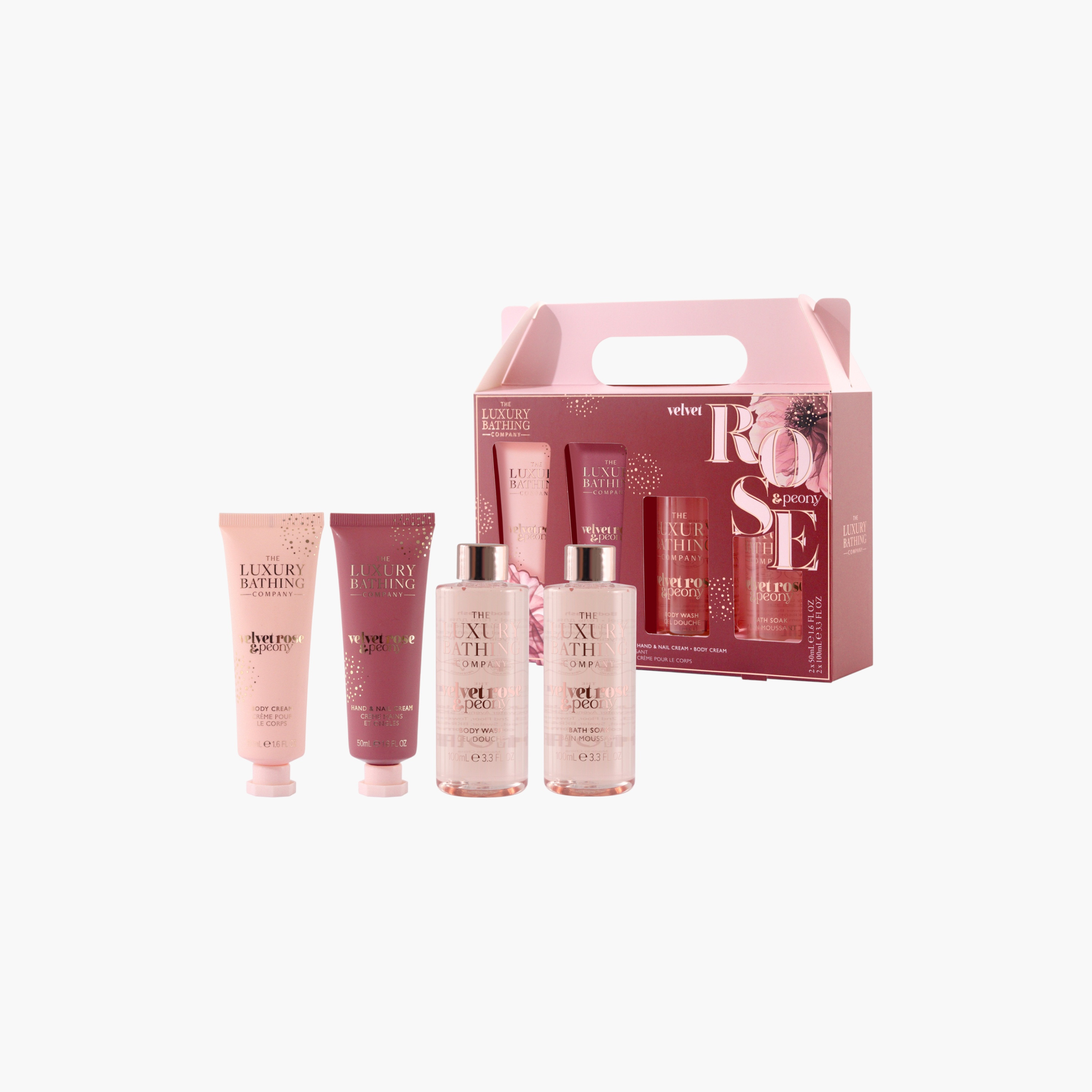 Luxury Bathing Company Velvet Rose Peony Bathing Set-beautyandpersonalcare-giftsets-image-2