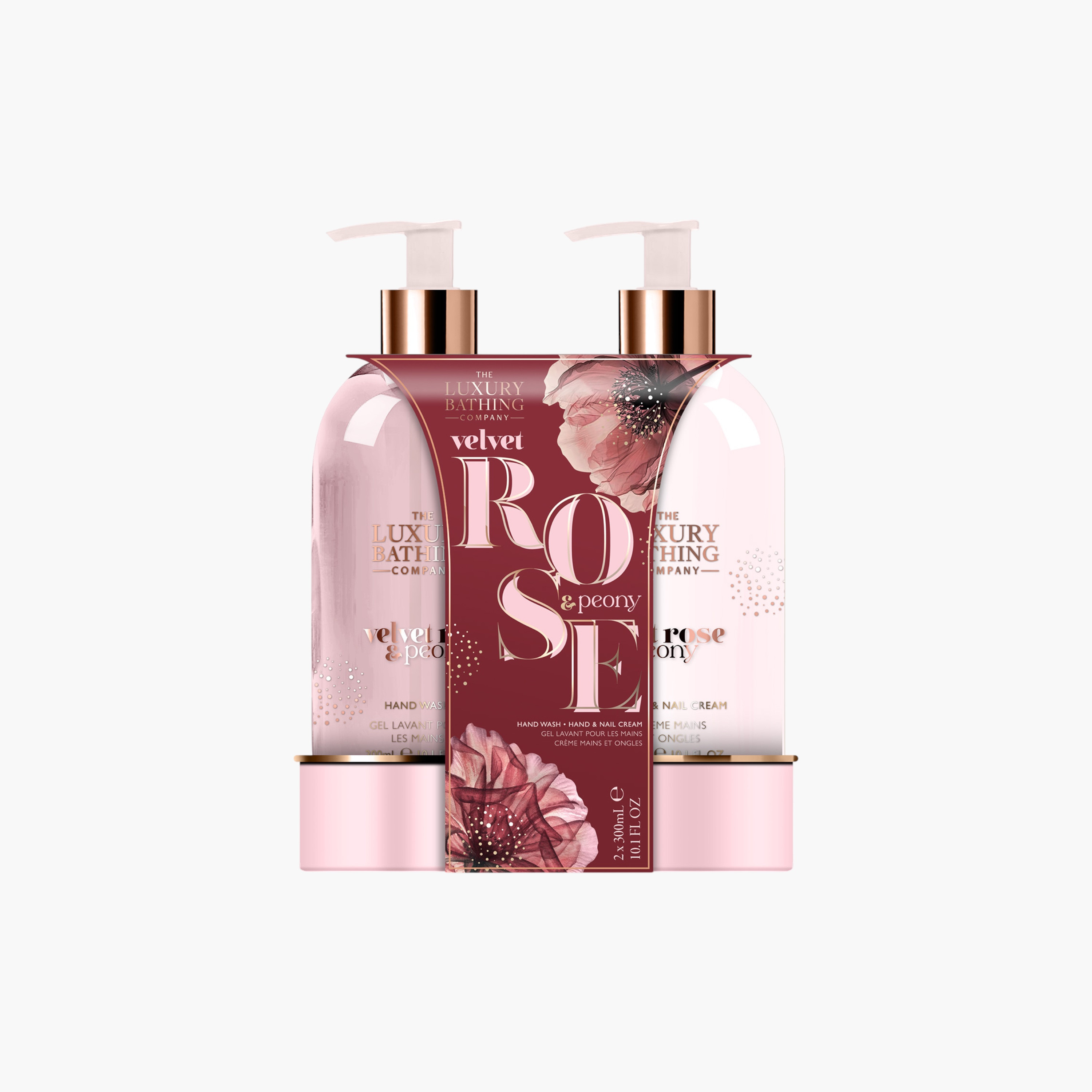 لاكشري باثينج كومباني مجموعة العناية باليدين روز وبيوني-beautyandpersonalcare-bathandbody-giftsets-image-1