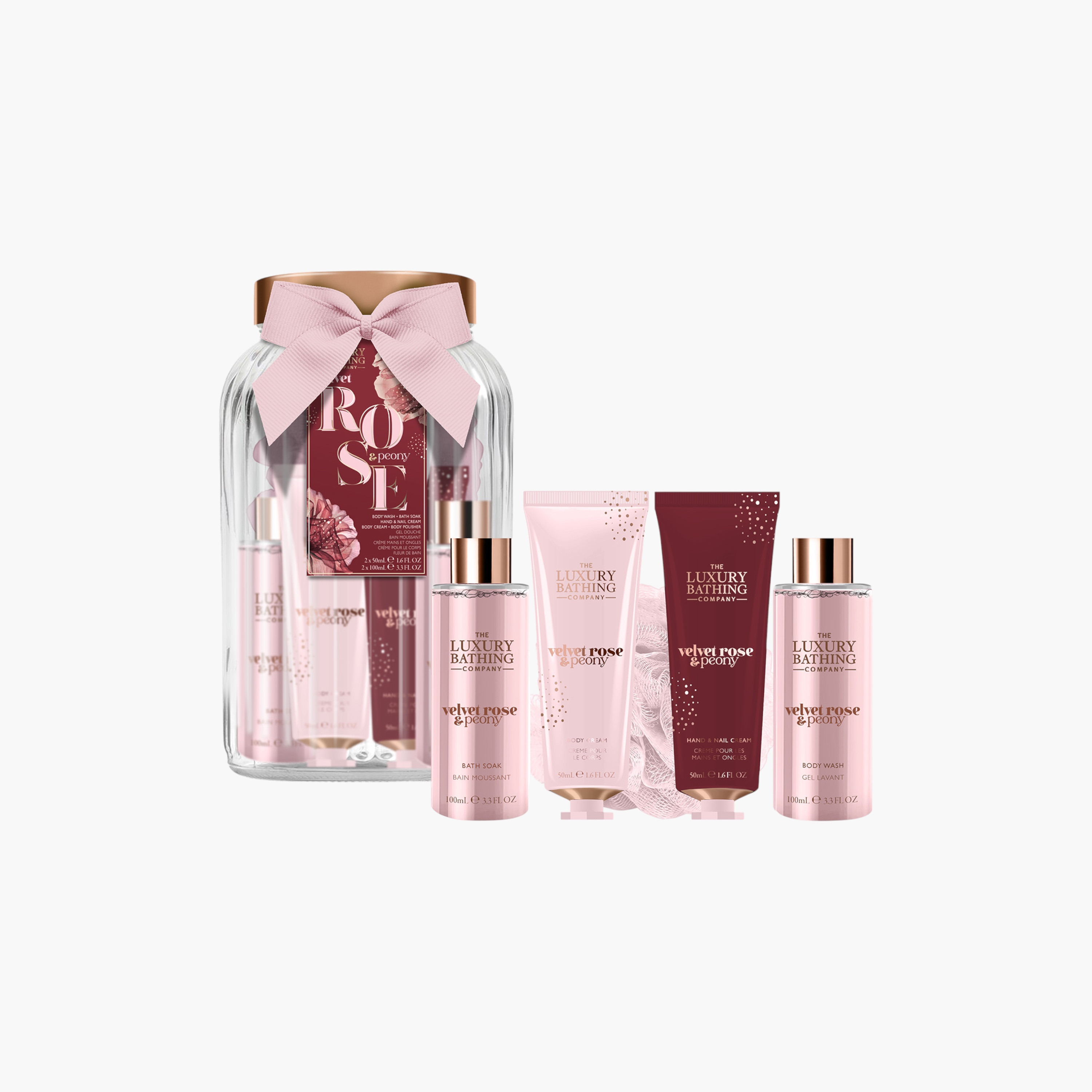 Luxury Bathing Company Rose Peony Bathing Gift Set-beautyandpersonalcare-giftsets-image-1