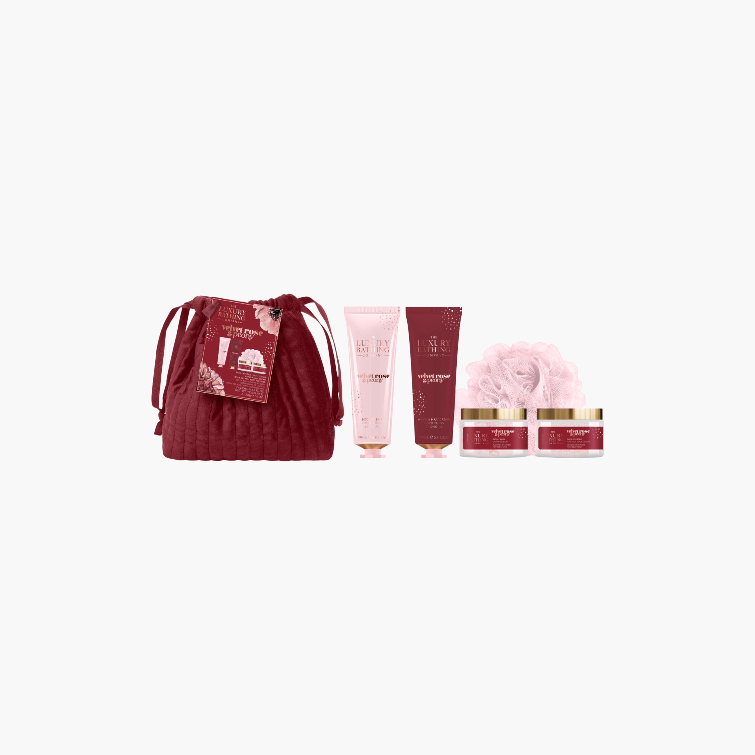 Luxury Bathing Company Velvet Rose Peony Bath Set-beautyandpersonalcare-giftsets-image-2