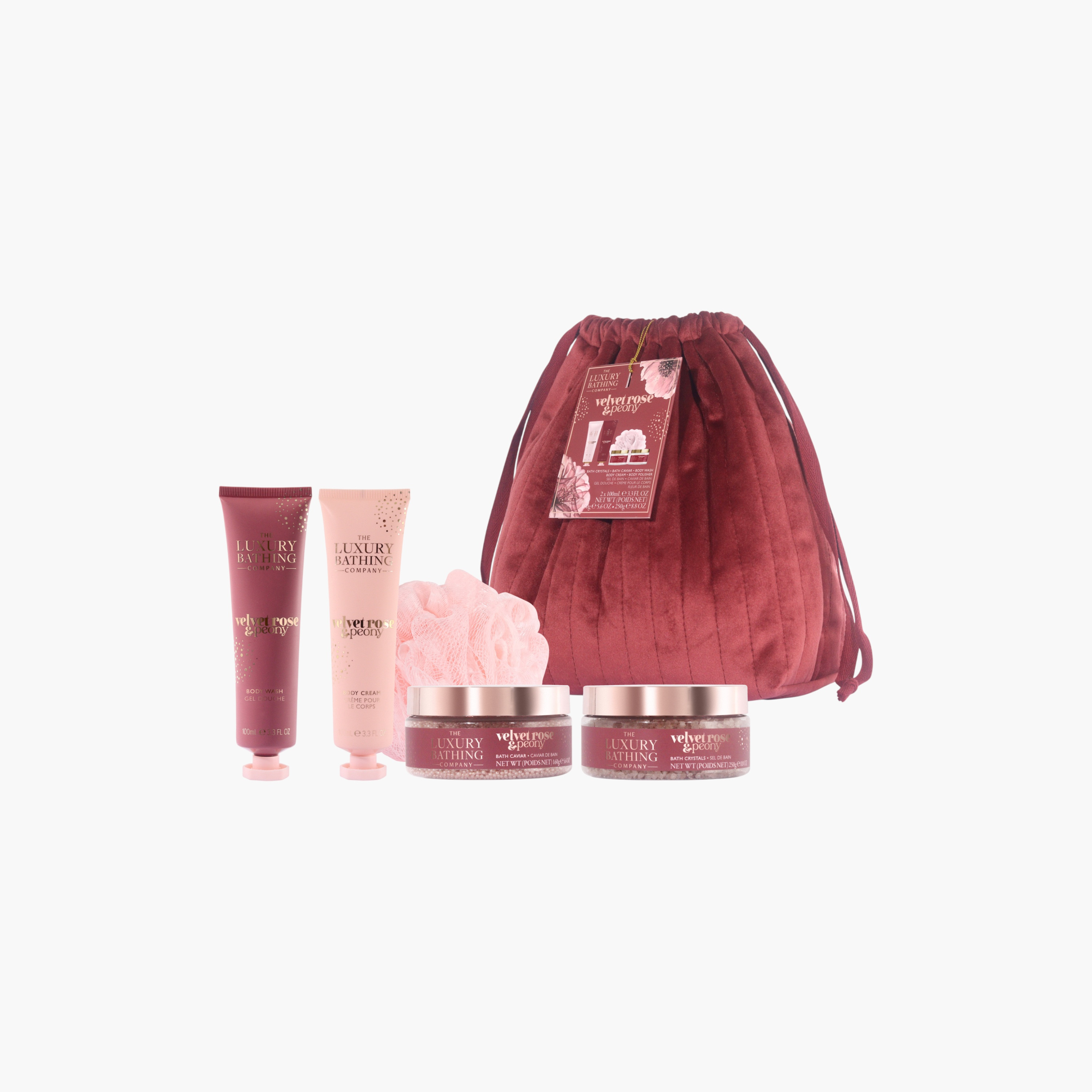 Luxury Bathing Company Velvet Rose Peony Bath Set-beautyandpersonalcare-giftsets-image-4