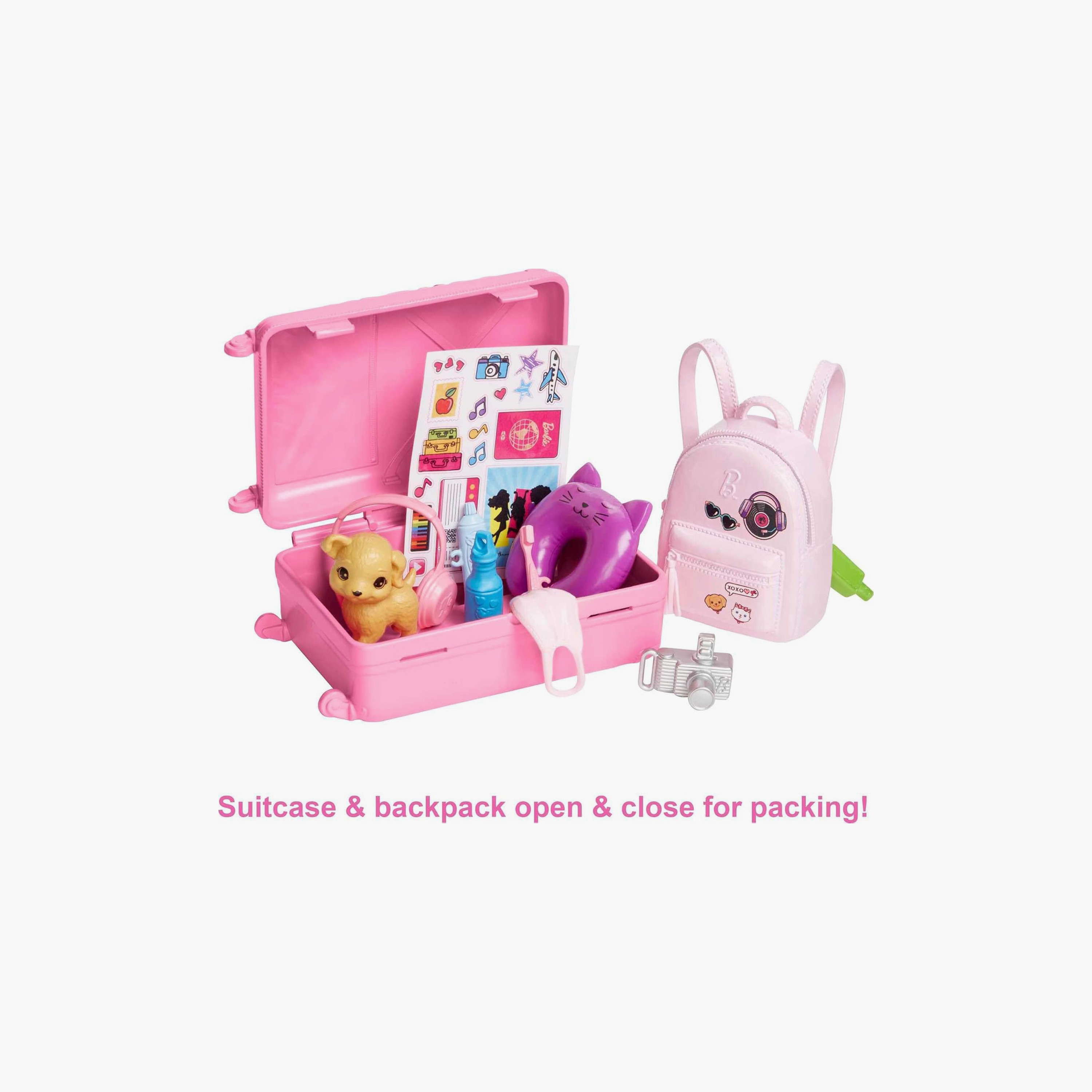 Barbie Doll and Accessories Travel Set with Puppy and 10+ Pieces - Malibu-toys-dollsandplaysets-dollplaysets-image-3