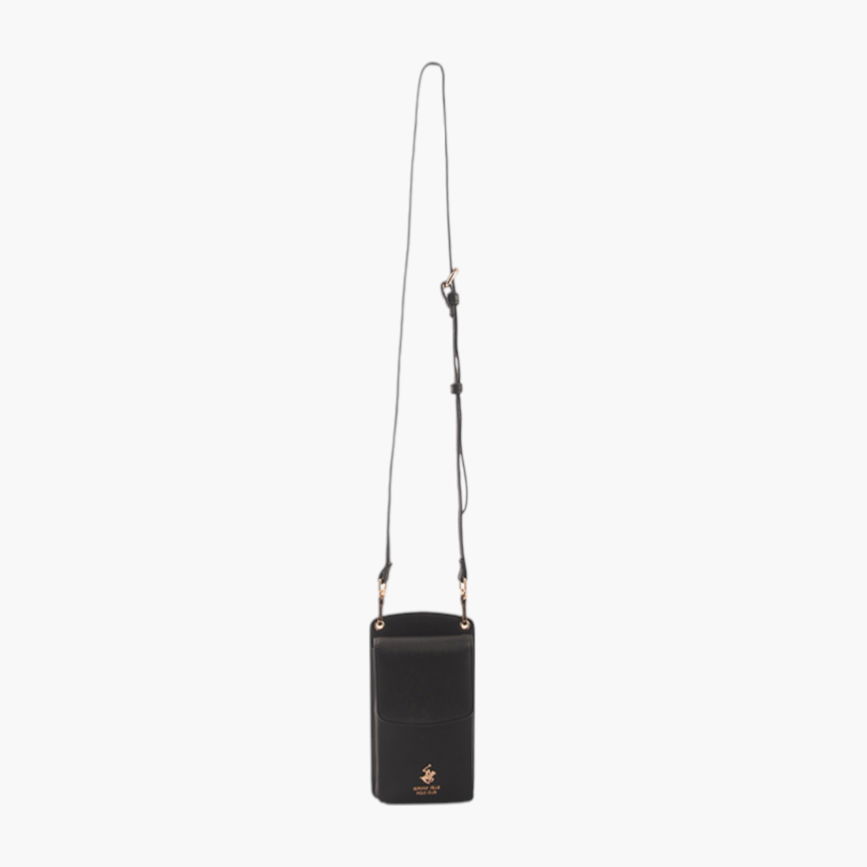 Beverly Hills Polo Club Solid Crossbody Bag with Adjustable Strap-women-bagsandwallets-handbags-image-1
