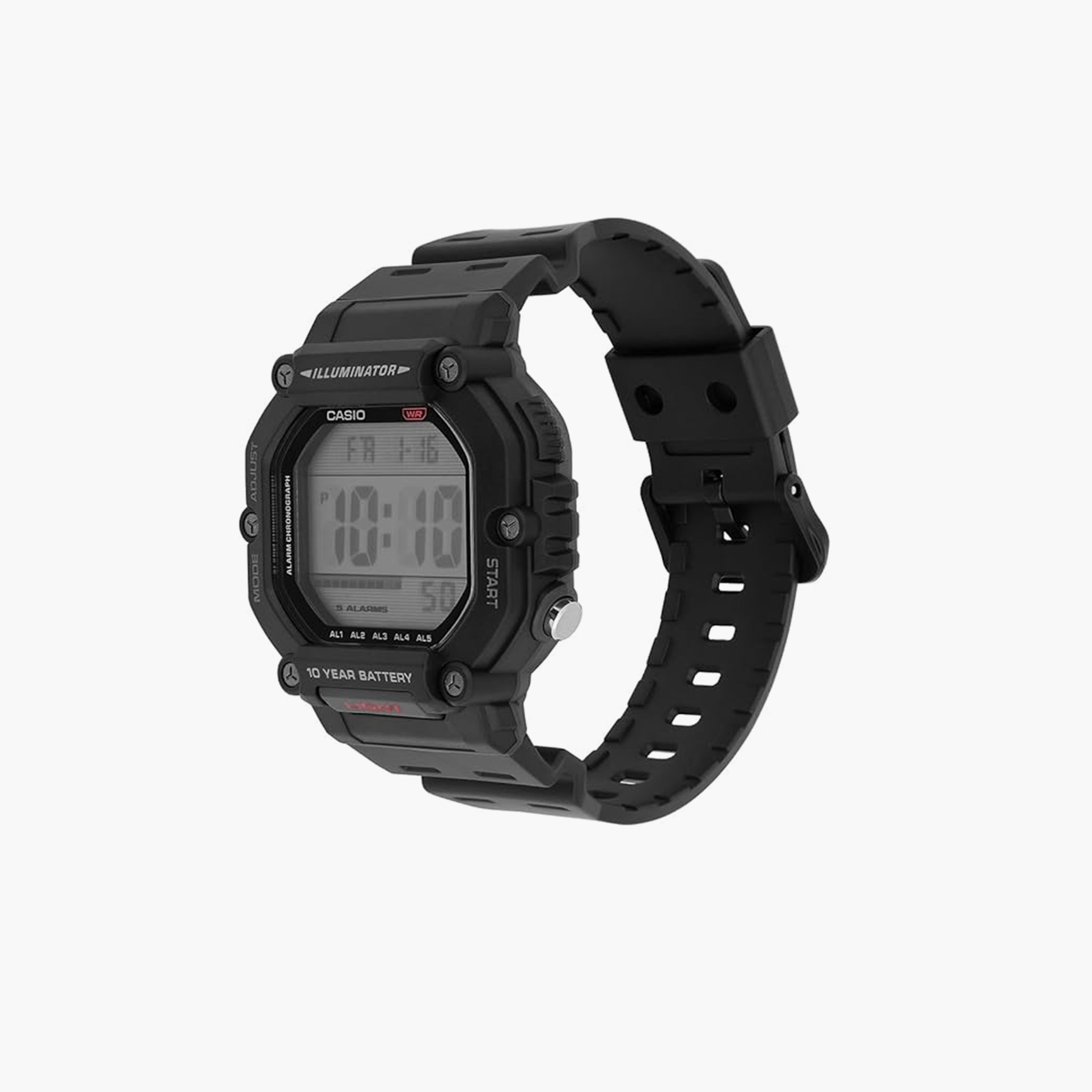 Casio Men's 49MM Black Digital Resin Strap Watch | AE-1600H-1AVDF-men-watchesandjewellery-watches-image-2