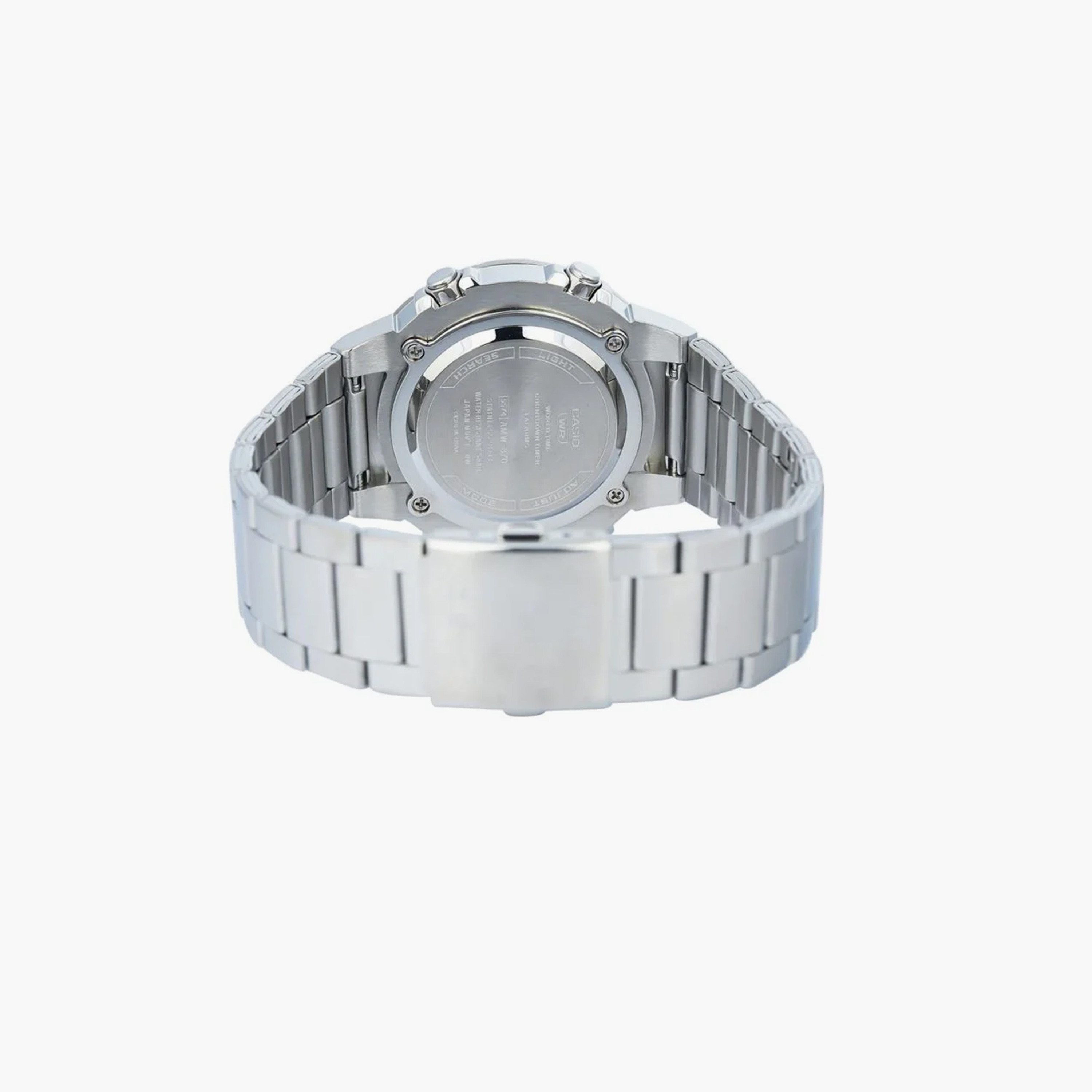 Casio Men's 44MM Silver Analog-Digital Stainless Steel Strap Watch | AMW-870DA-3AVDF-men-watchesandjewellery-watches-image-3