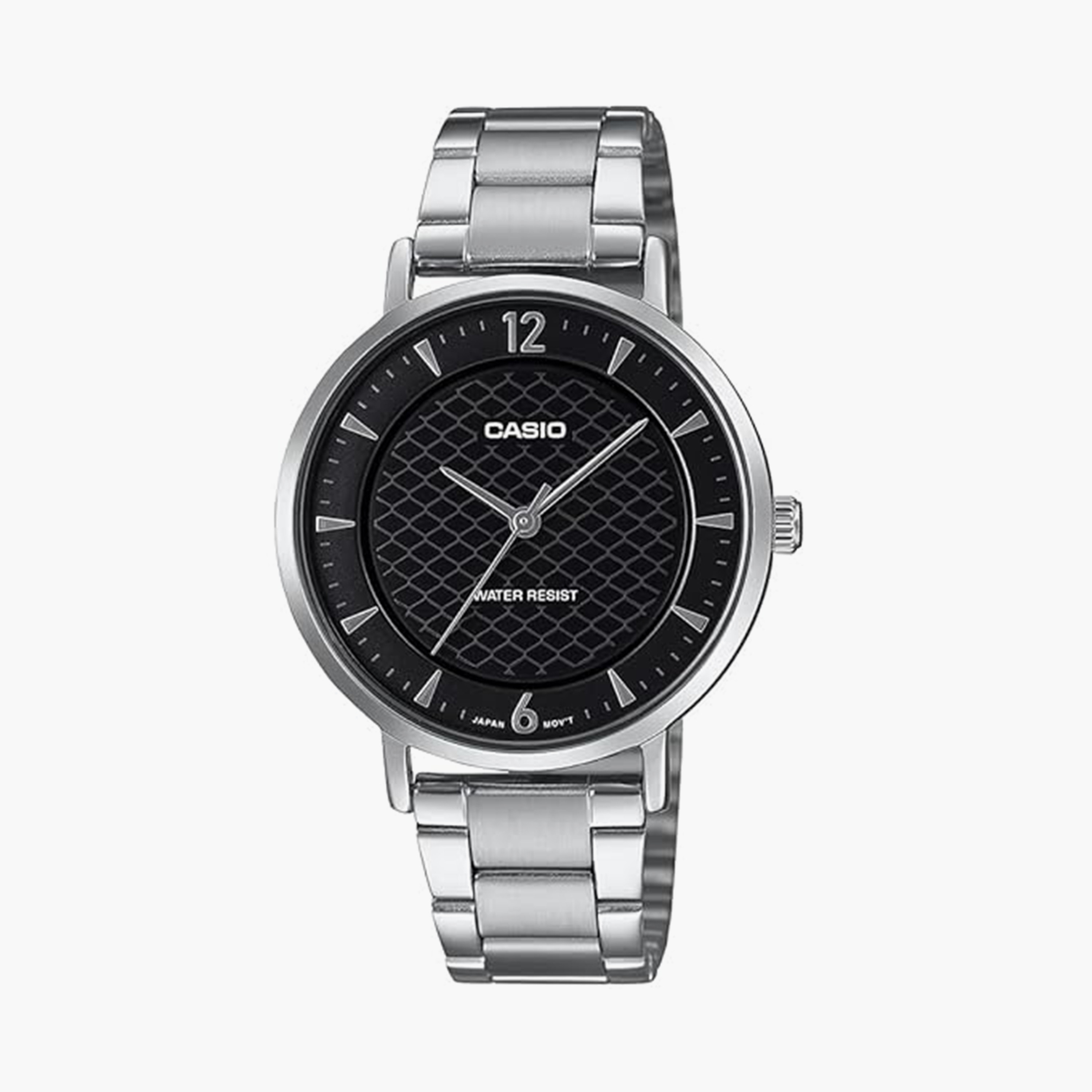 كاسيو- ساعة نسائية تناظرية حزام ستانلس ستيل لون فضي  34 مم | LTP-VT04D-1ADF-women-watchesandjewellery-watches-image-1