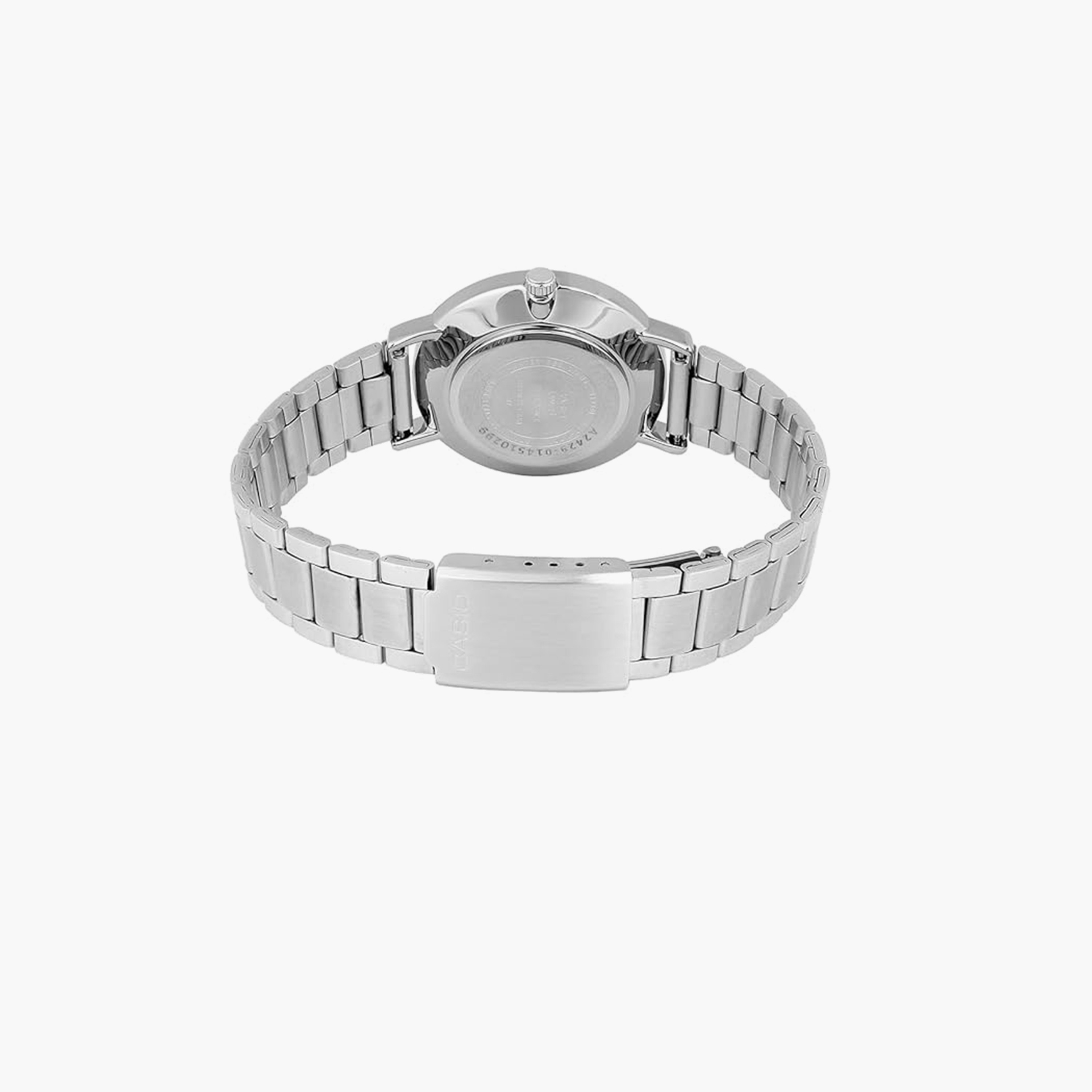 كاسيو- ساعة نسائية تناظرية حزام ستانلس ستيل لون فضي  34 مم | LTP-VT04D-2ADF-women-watchesandjewellery-watches-image-3