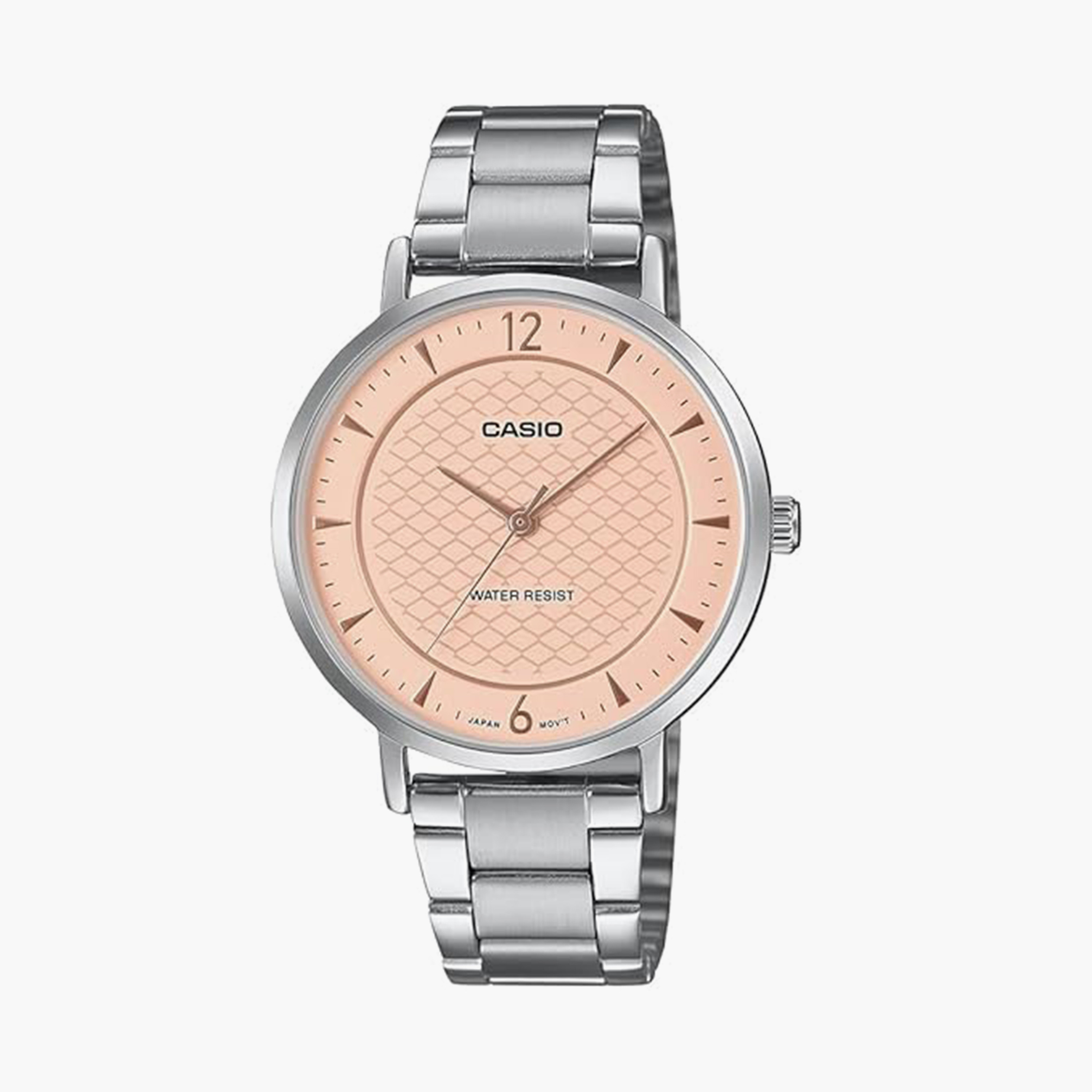 كاسيو- ساعة نسائية تناظرية حزام ستانلس ستيل لون فضي  34 مم | LTP-VT04D-4ADF-women-watchesandjewellery-watches-image-1