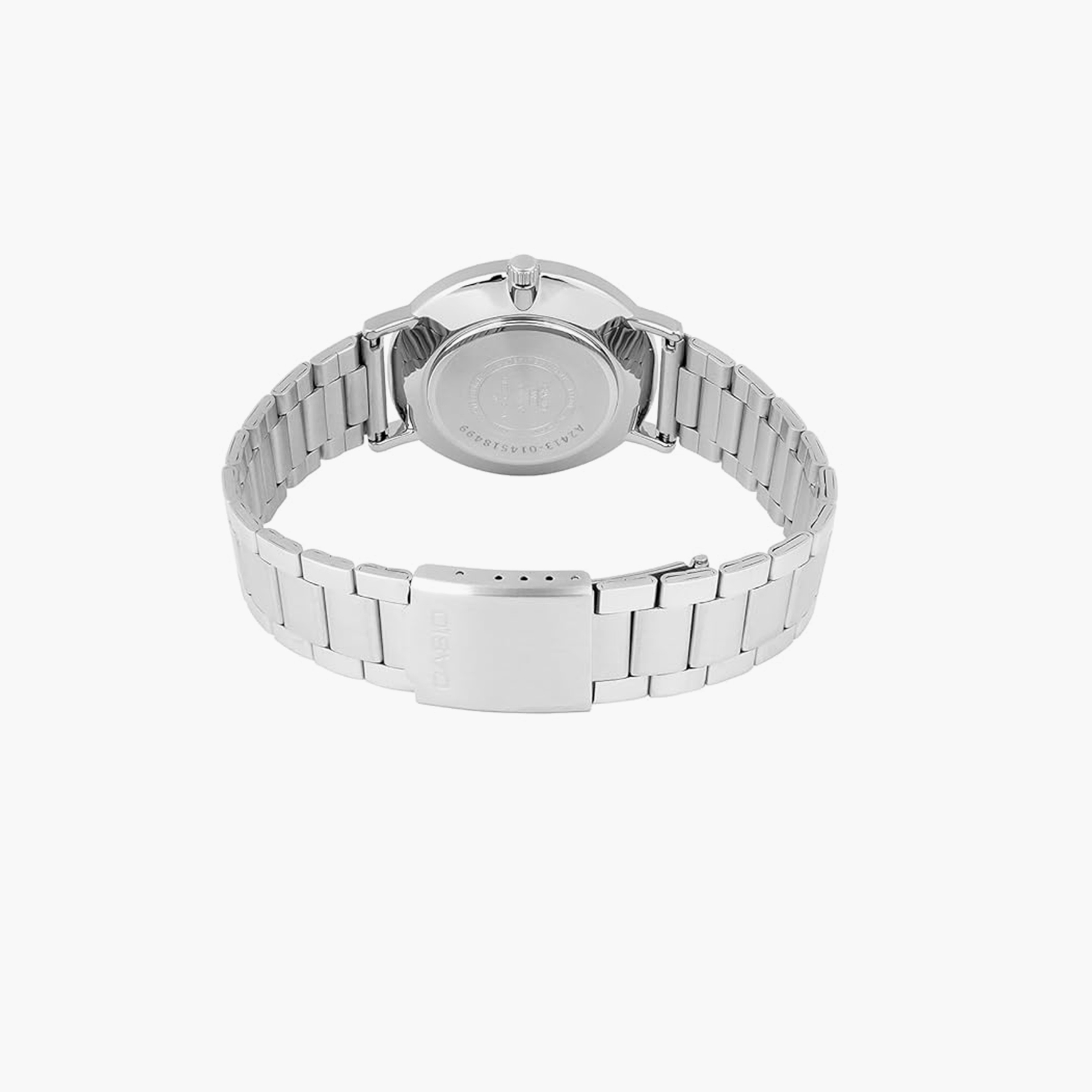 كاسيو- ساعة نسائية تناظرية حزام ستانلس ستيل لون فضي  34 مم | MTP-VT04D-8EDF-women-watchesandjewellery-watches-image-3