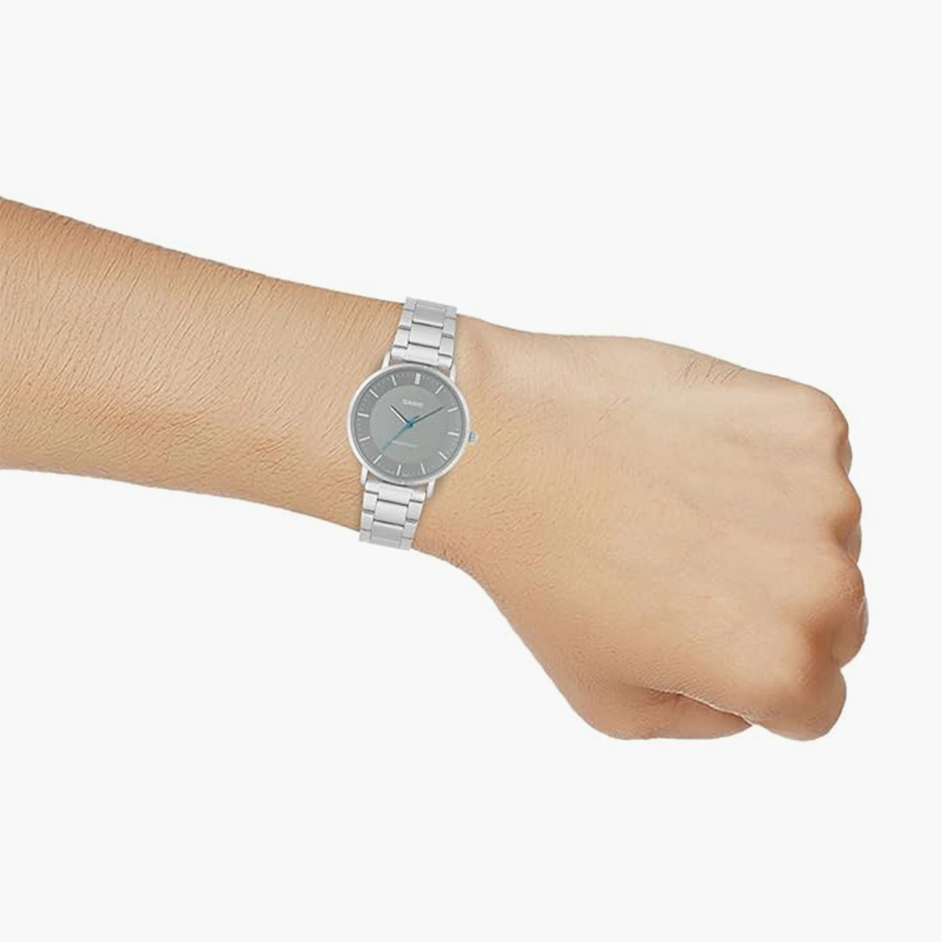 Casio Women's 34MM Silver Analog Stainless Steel Strap Watch | MTP-VT04D-8EDF-women-watchesandjewellery-watches-image-7