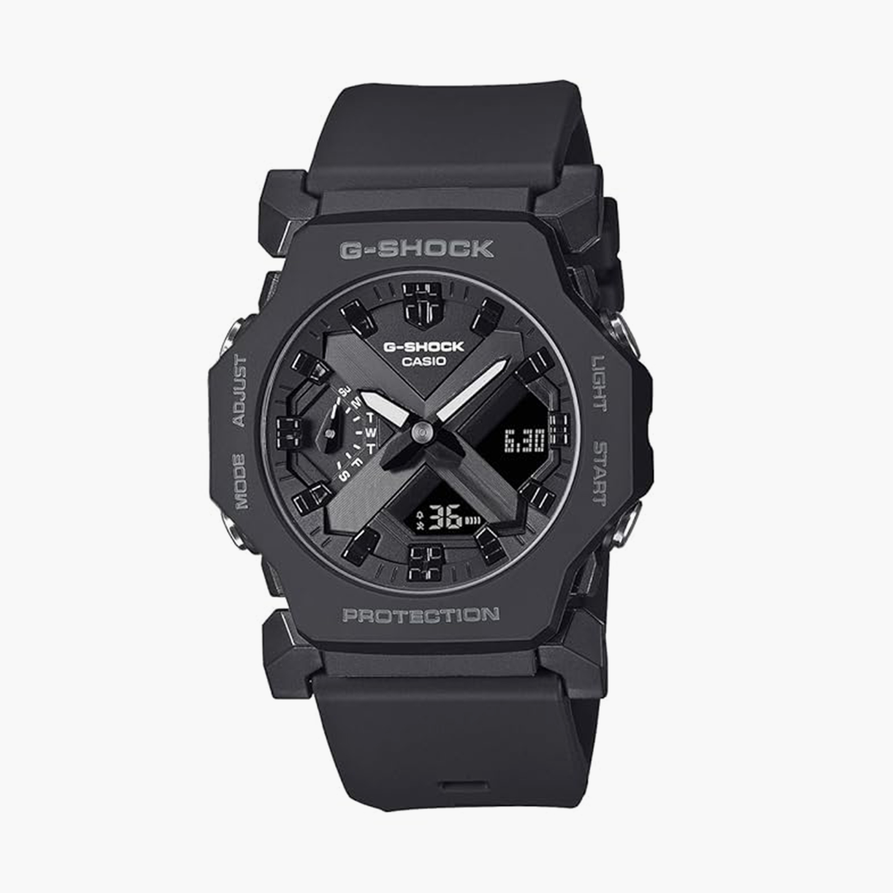 جي شوك- ساعة رجالية  تناظرية/رقمية سوار بلاسيتيكي لون أسود  42 مم | GA-2300-1ADR-men-watchesandjewellery-watches-image-1
