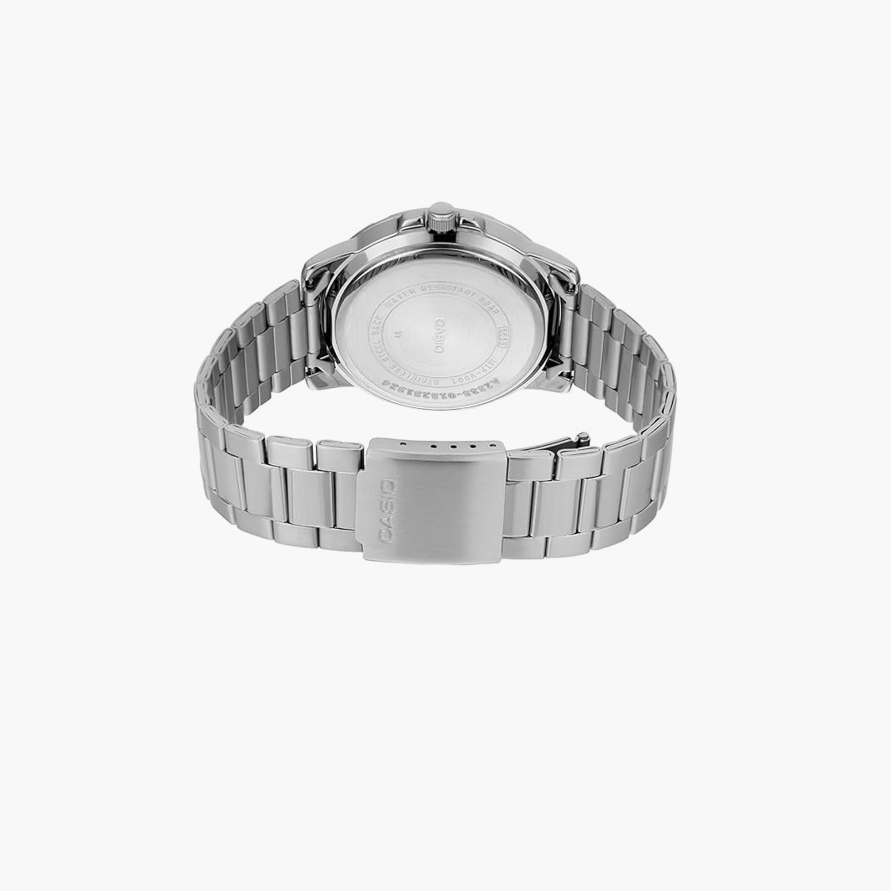 كاسيو- ساعة رجالية تناظرية حزام ستانلس ستيل لون فضي  45 مم | MTP-VD01D-3BVUDF-men-watchesandjewellery-watches-image-3