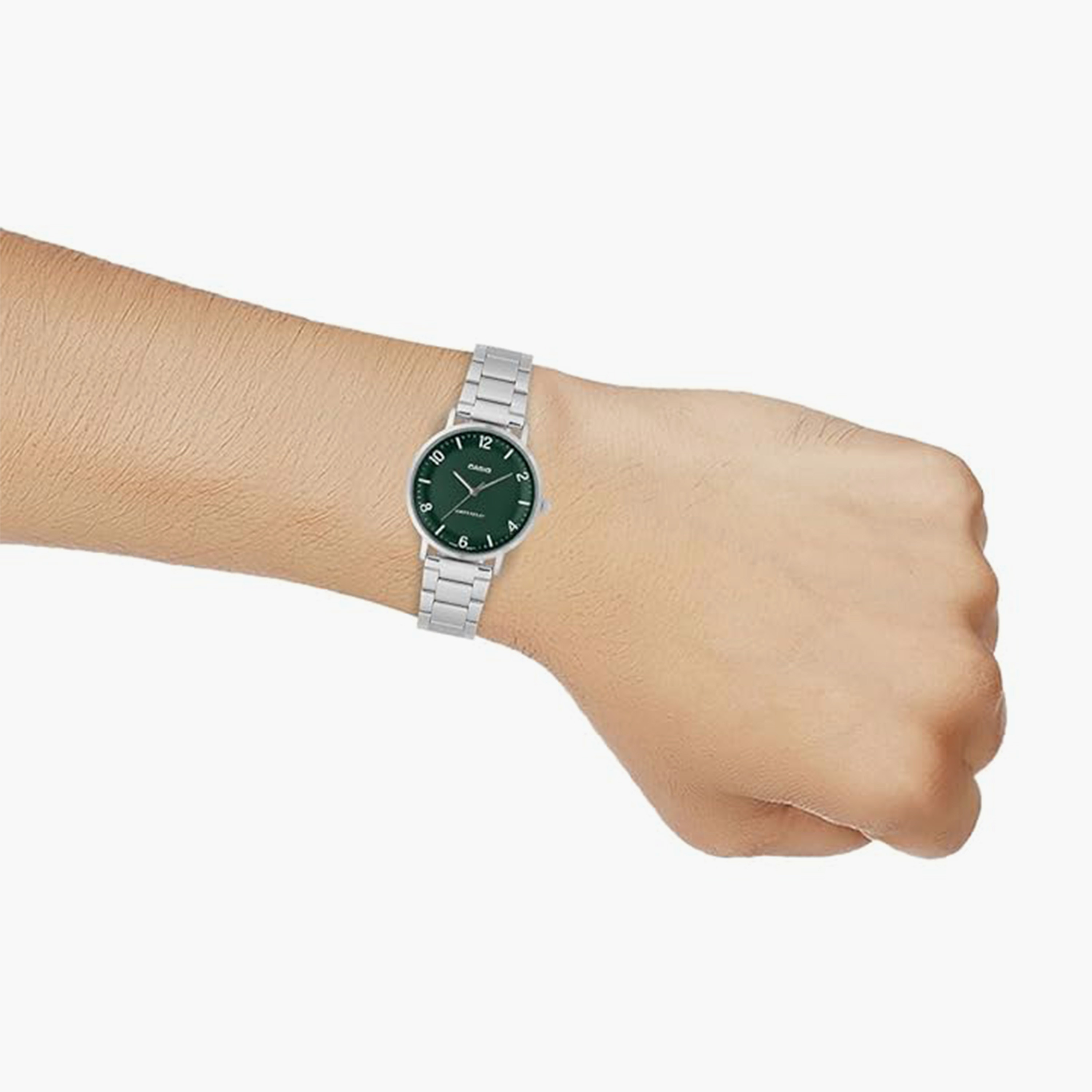كاسيو- ساعة رجالية تناظرية حزام ستانلس ستيل لون فضي  40 مم | MTP-VT03D-3BDF-men-watchesandjewellery-watches-image-7