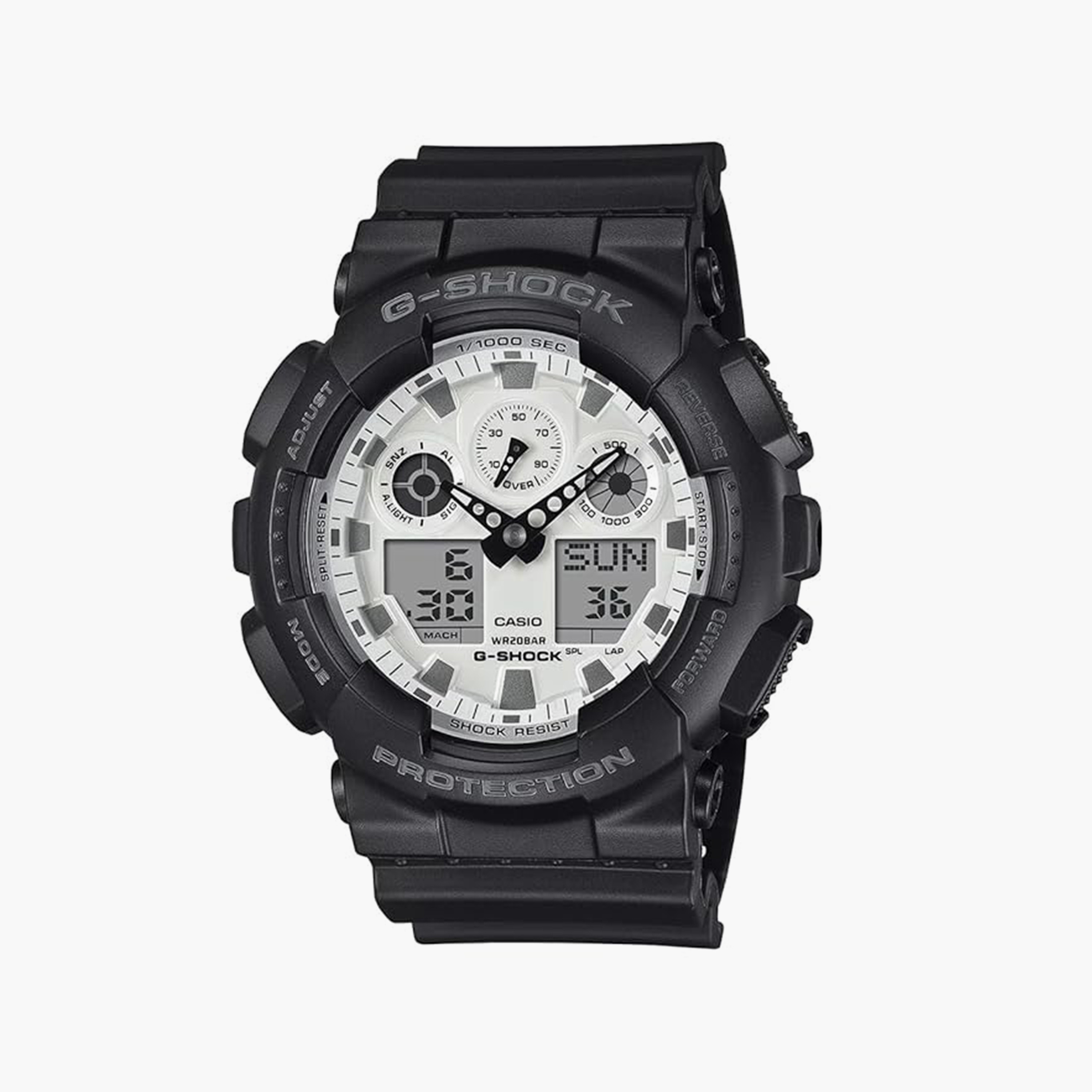 G-SHOCK Men's 51MM Black Analog-Digital Resin Strap Watch | GA-100WD-1ADR-men-watchesandjewellery-watches-image-1