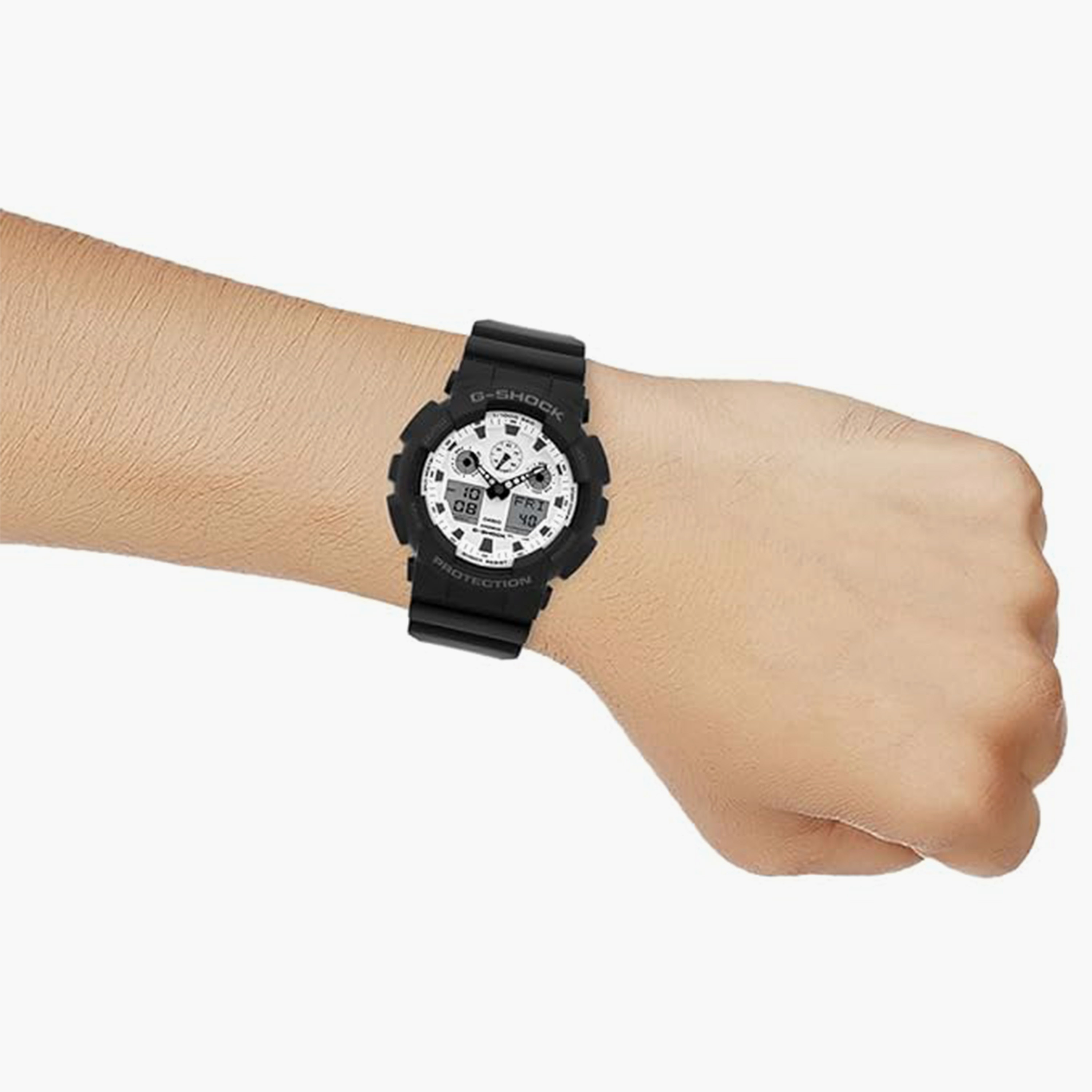 G-SHOCK Men's 51MM Black Analog-Digital Resin Strap Watch | GA-100WD-1ADR-men-watchesandjewellery-watches-image-6