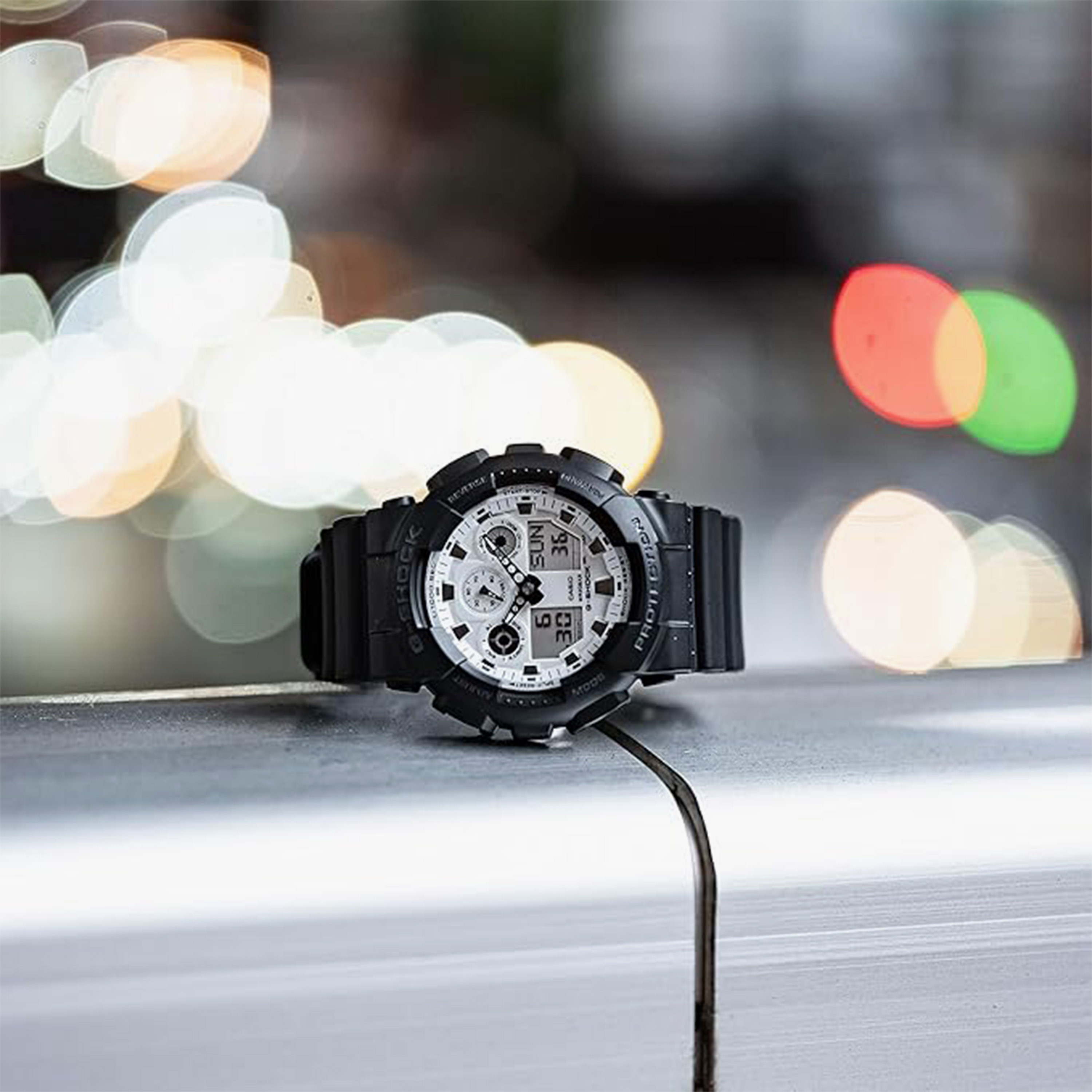 G-SHOCK Men's 51MM Black Analog-Digital Resin Strap Watch | GA-100WD-1ADR-men-watchesandjewellery-watches-image-7