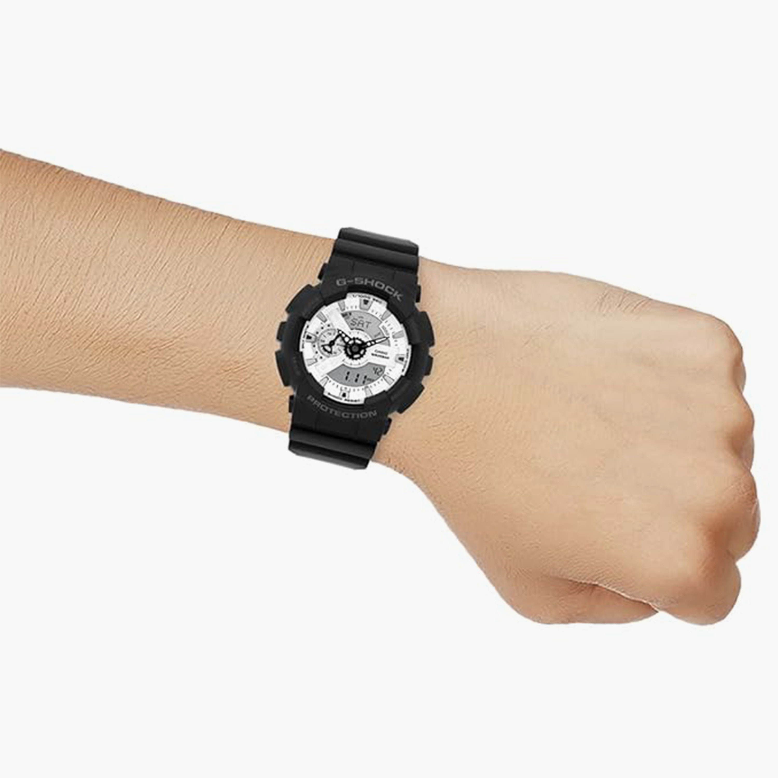 جي شوك- ساعة رجالية  تناظرية/رقمية سوار بلاسيتيكي لون أسود  51 مم | GA-110WD-1ADR-men-watchesandjewellery-watches-image-6