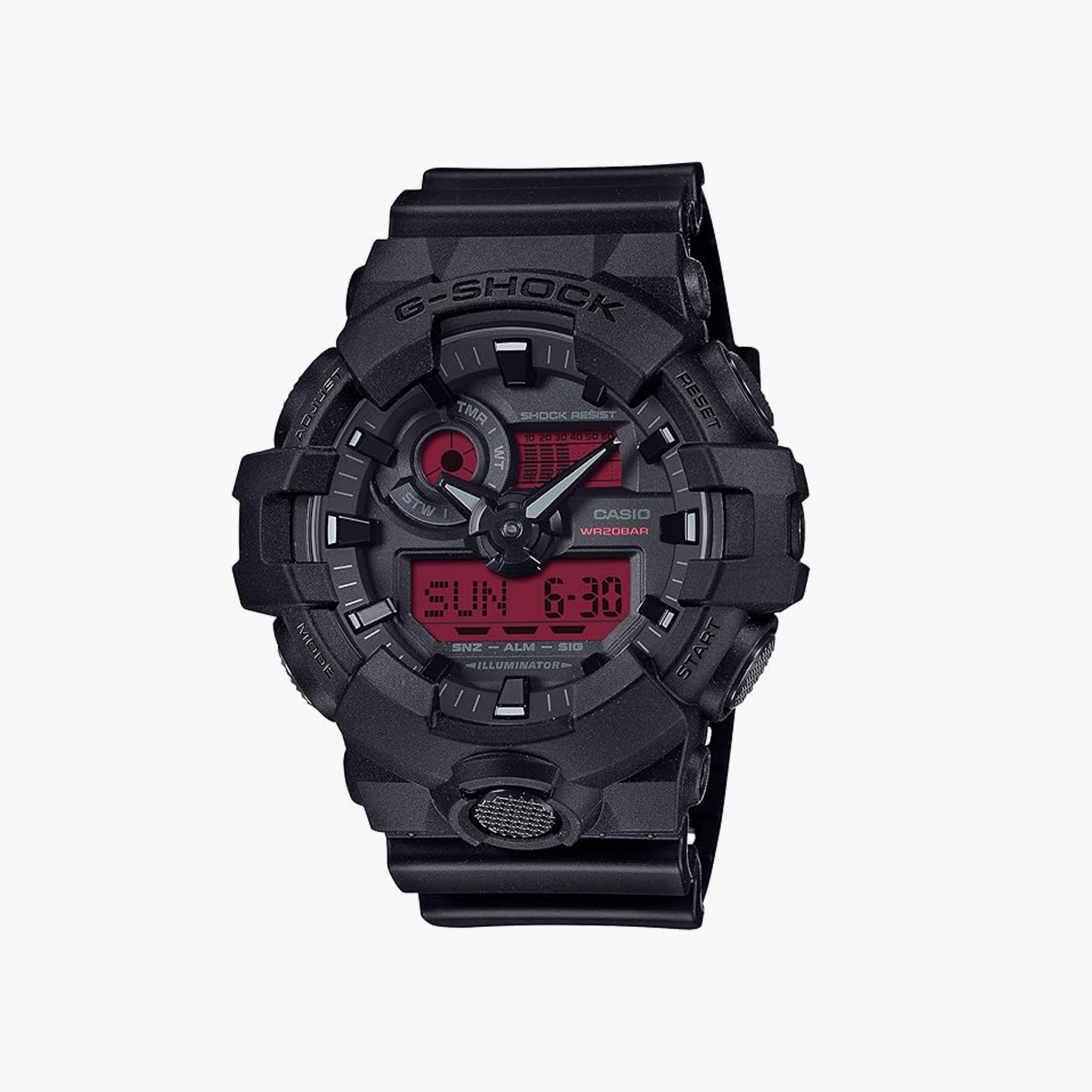 G-SHOCK Men's 53MM Black Analog-Digital Resin Strap Watch | GA-700BBR-1ADR-men-watchesandjewellery-watches-image-1