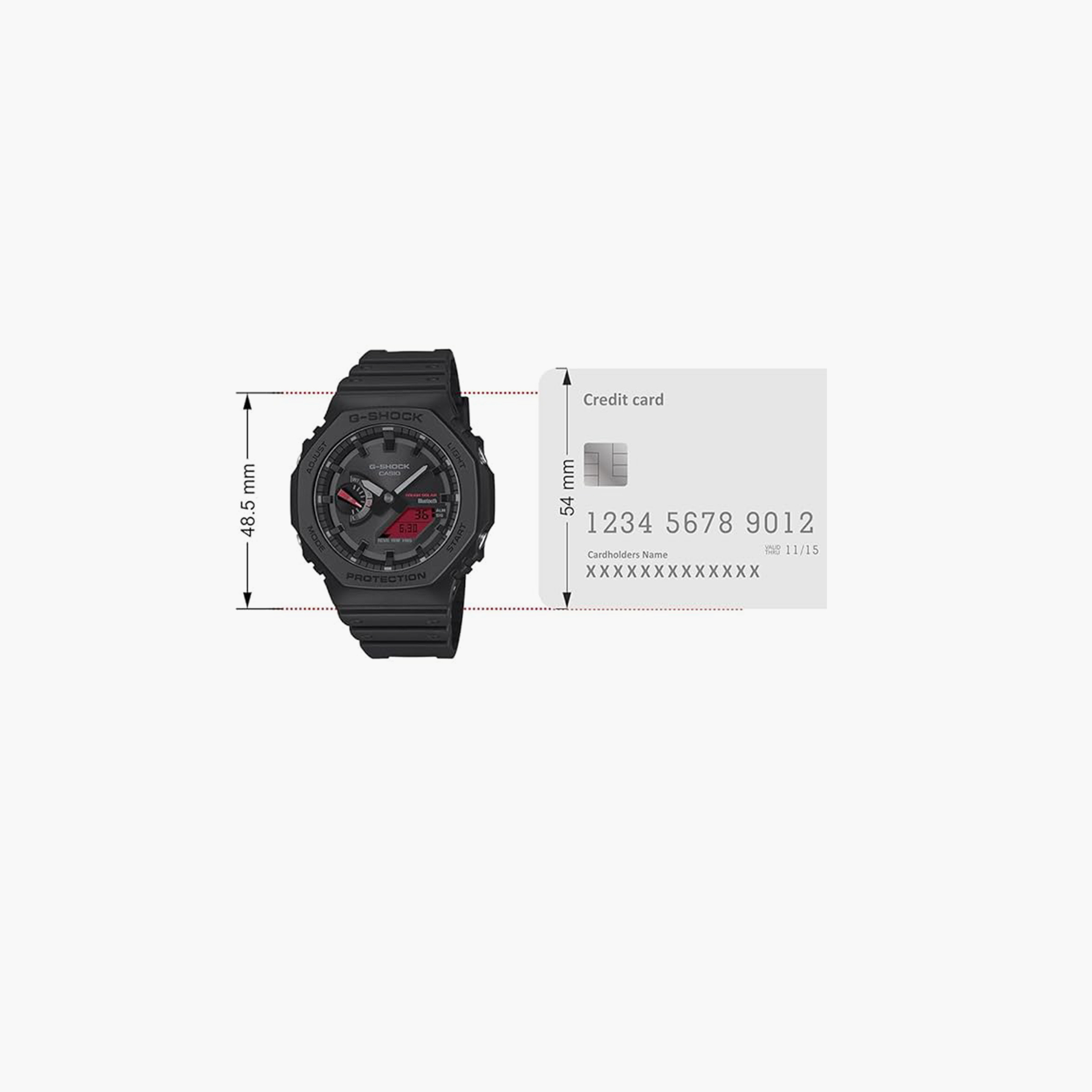 G-SHOCK Men's 45MM Black Analog-Digital Resin Strap Watch | GA-B2100BBR-1ADR-men-watchesandjewellery-watches-image-5