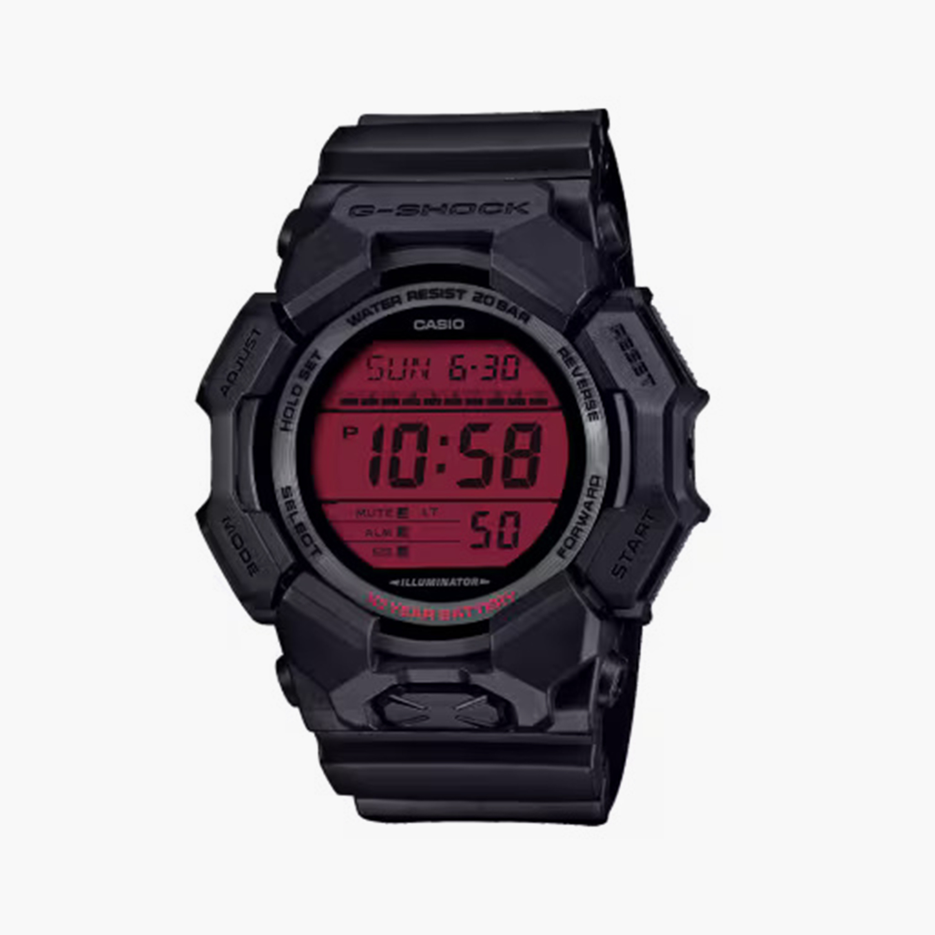 G-SHOCK Men's 51MM Black Digital Resin Strap Watch | GD-010BBR-1DR-men-watchesandjewellery-watches-image-1