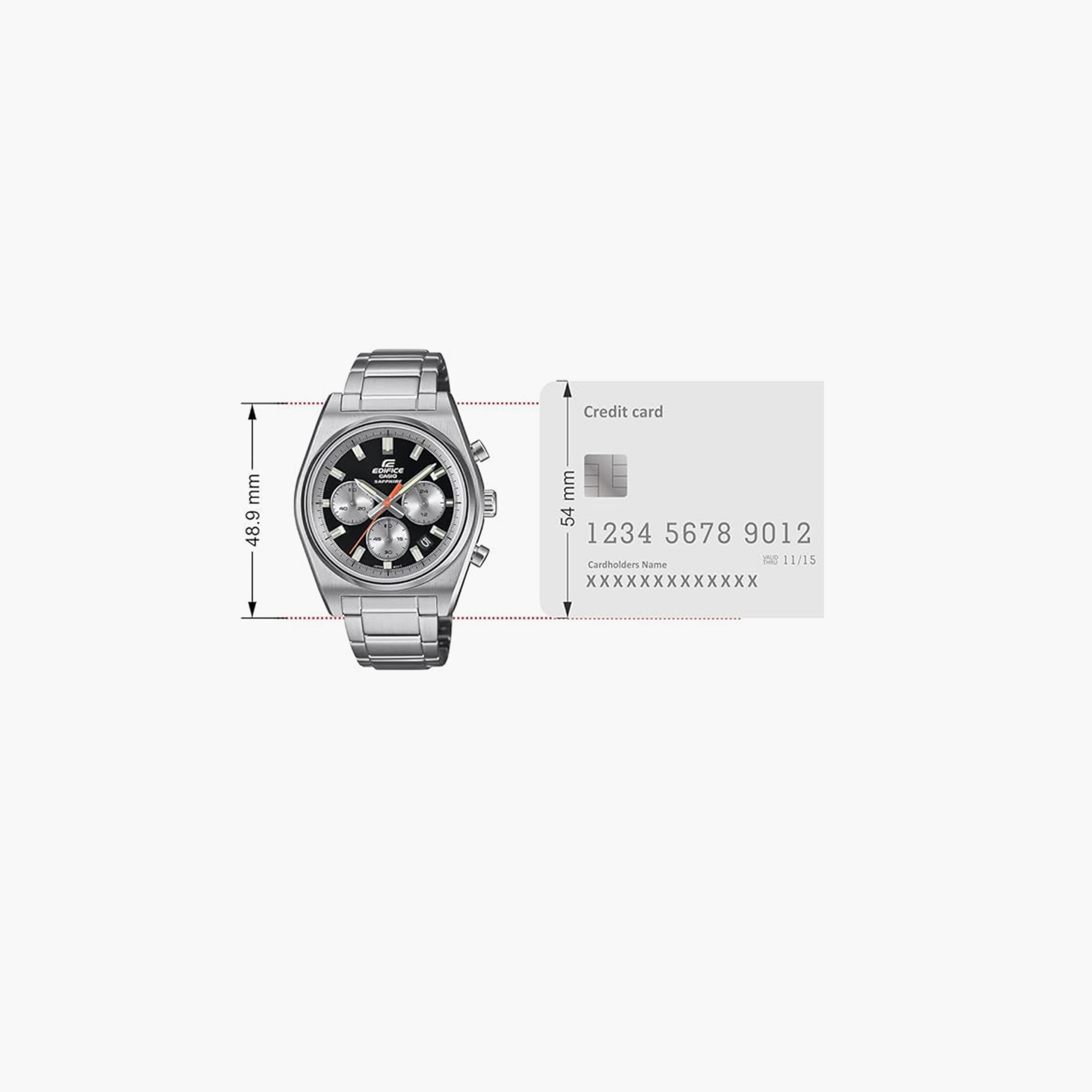 Edifice Men's 40MM Silver Analog Stainless Steel Strap Watch | EFB-730D-1AVUDF-men-watchesandjewellery-watches-image-6