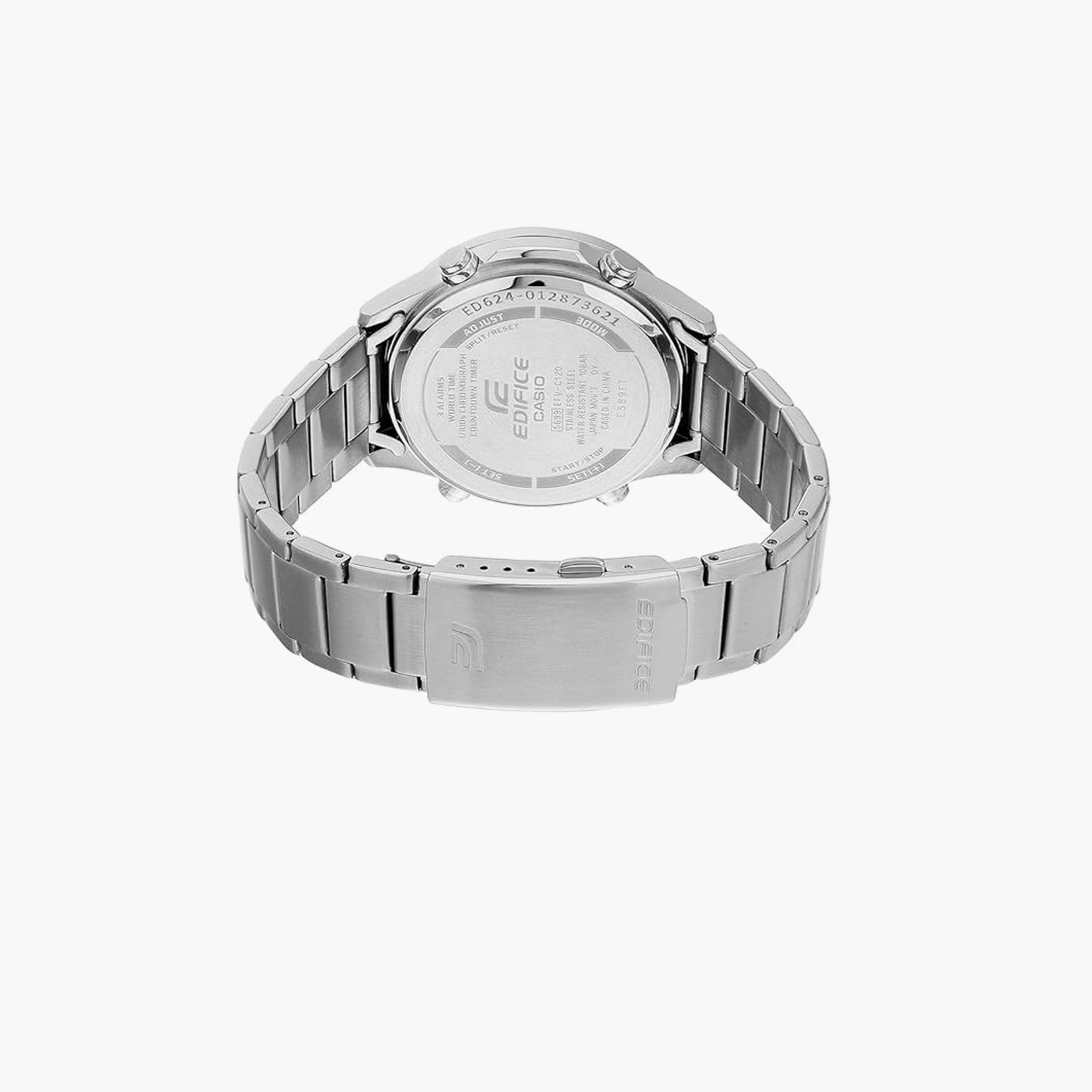 Edifice Men's 45MM Silver Analog-Digital Stainless Steel Strap Watch | EFV-C120D-1ADF-men-watchesandjewellery-watches-image-3