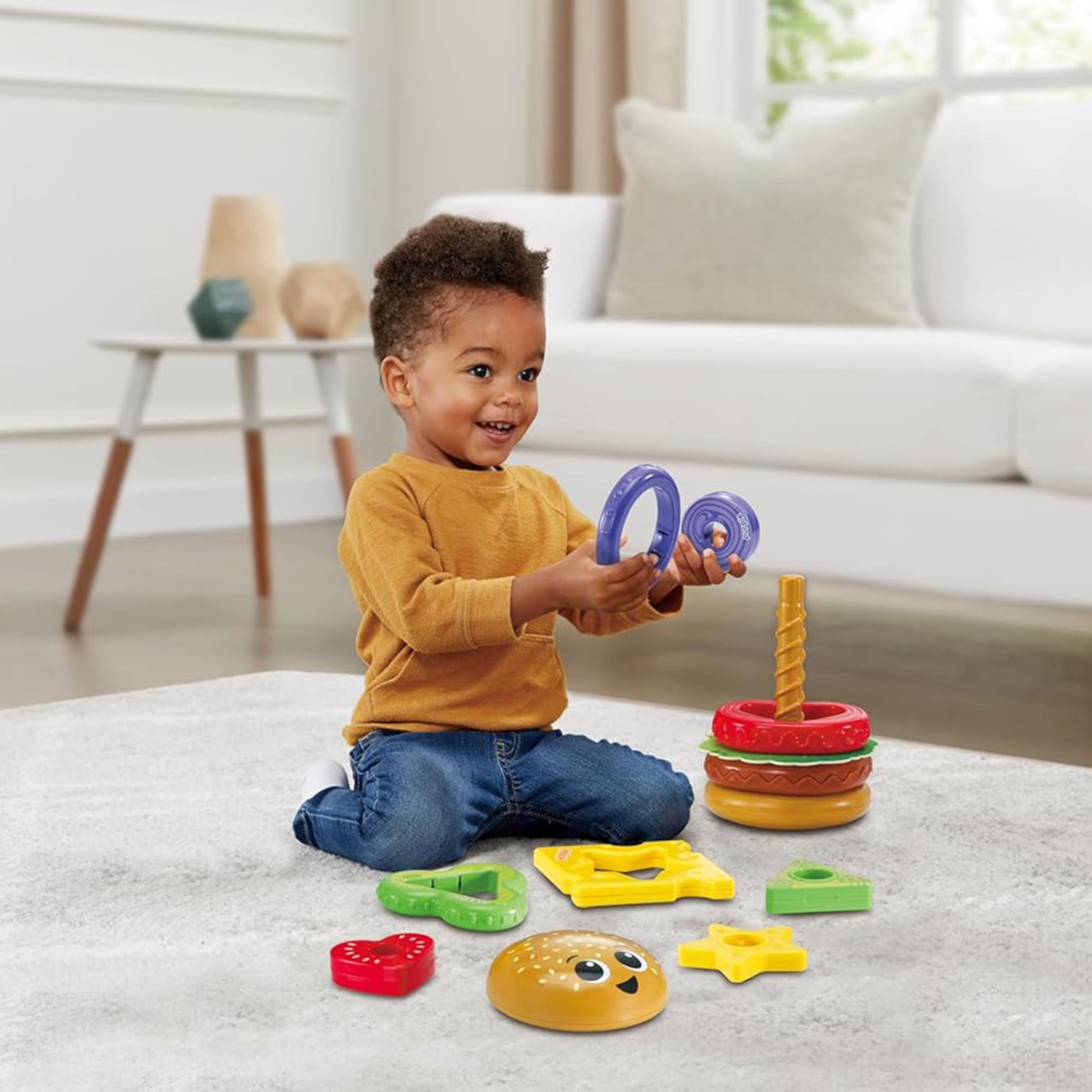 لعبة بناء البرجر من في تك-toys-babyandtoddlertoys-stackingandnestingtoys-image-3