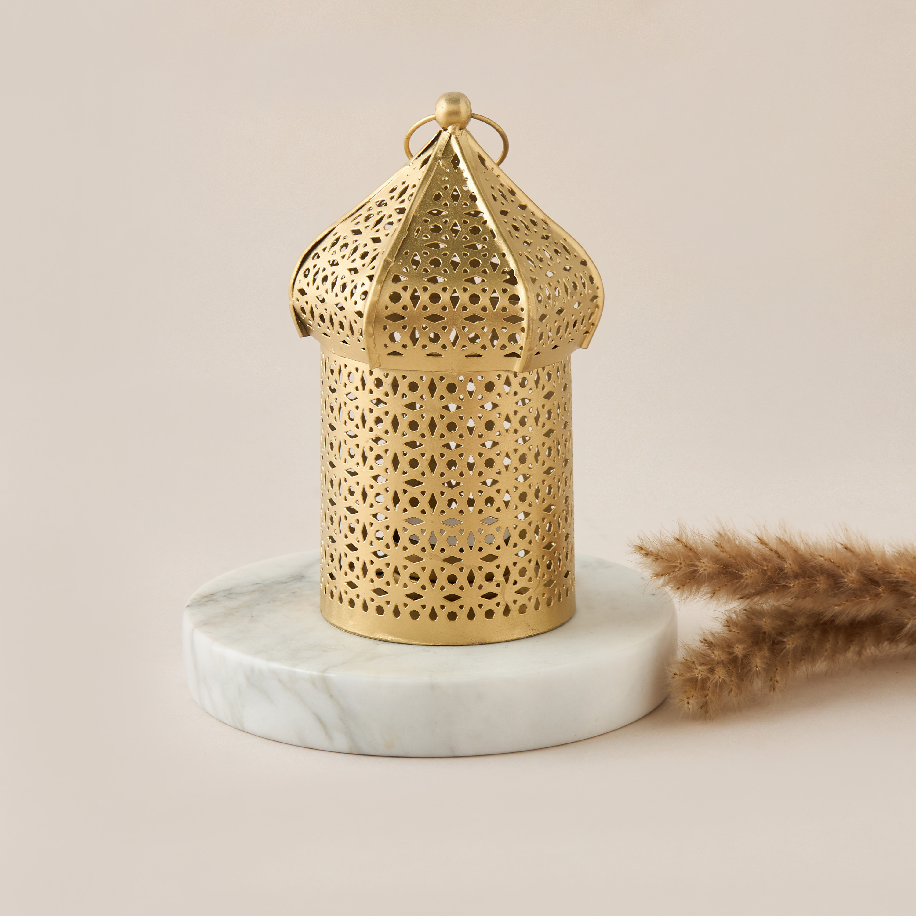 Decorative Cutout Tealight Lantern - 9x16 cms-household-decor-candleholdersandlanterns-image-1