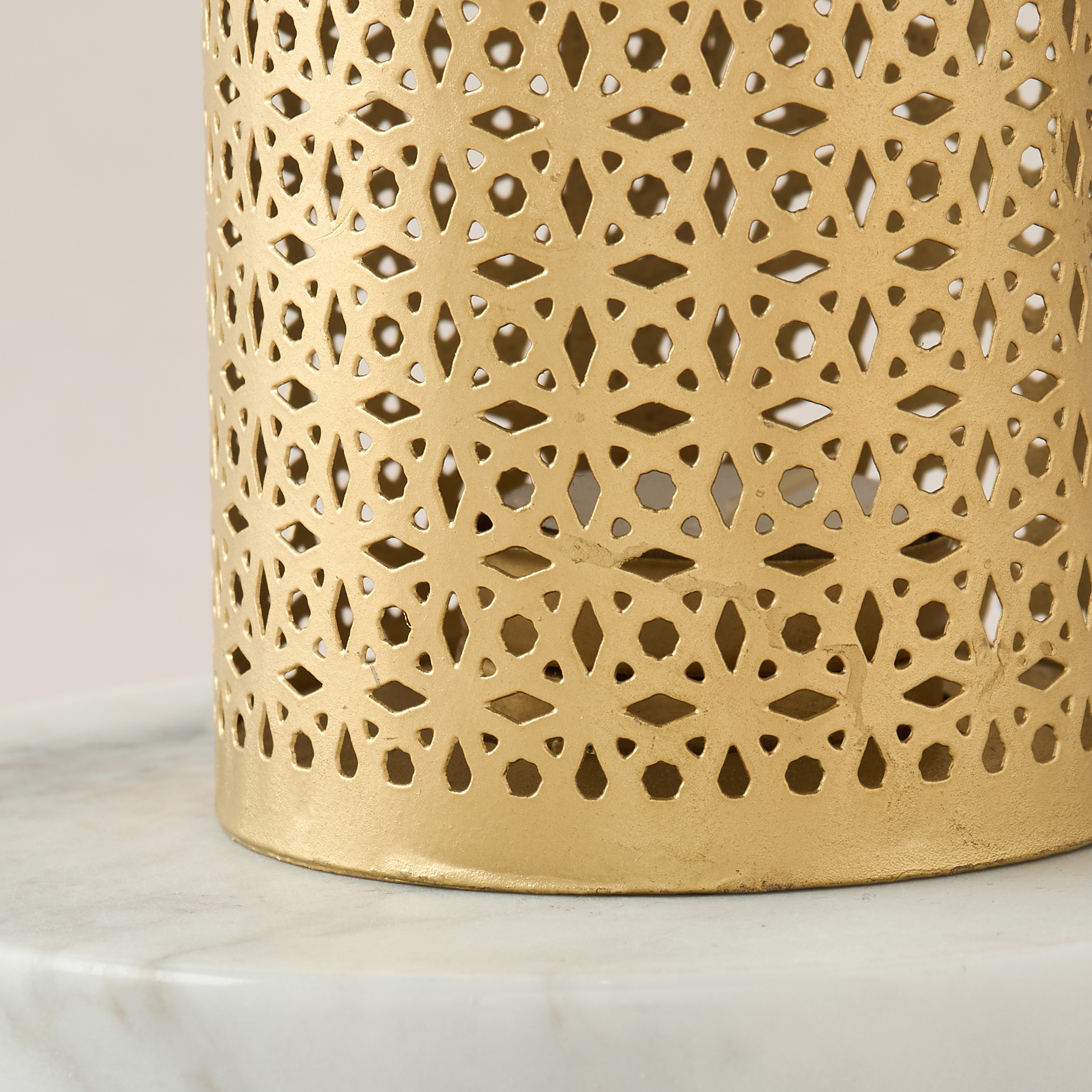 Decorative Cutout Tealight Lantern - 9x16 cms-household-decor-candleholdersandlanterns-image-4