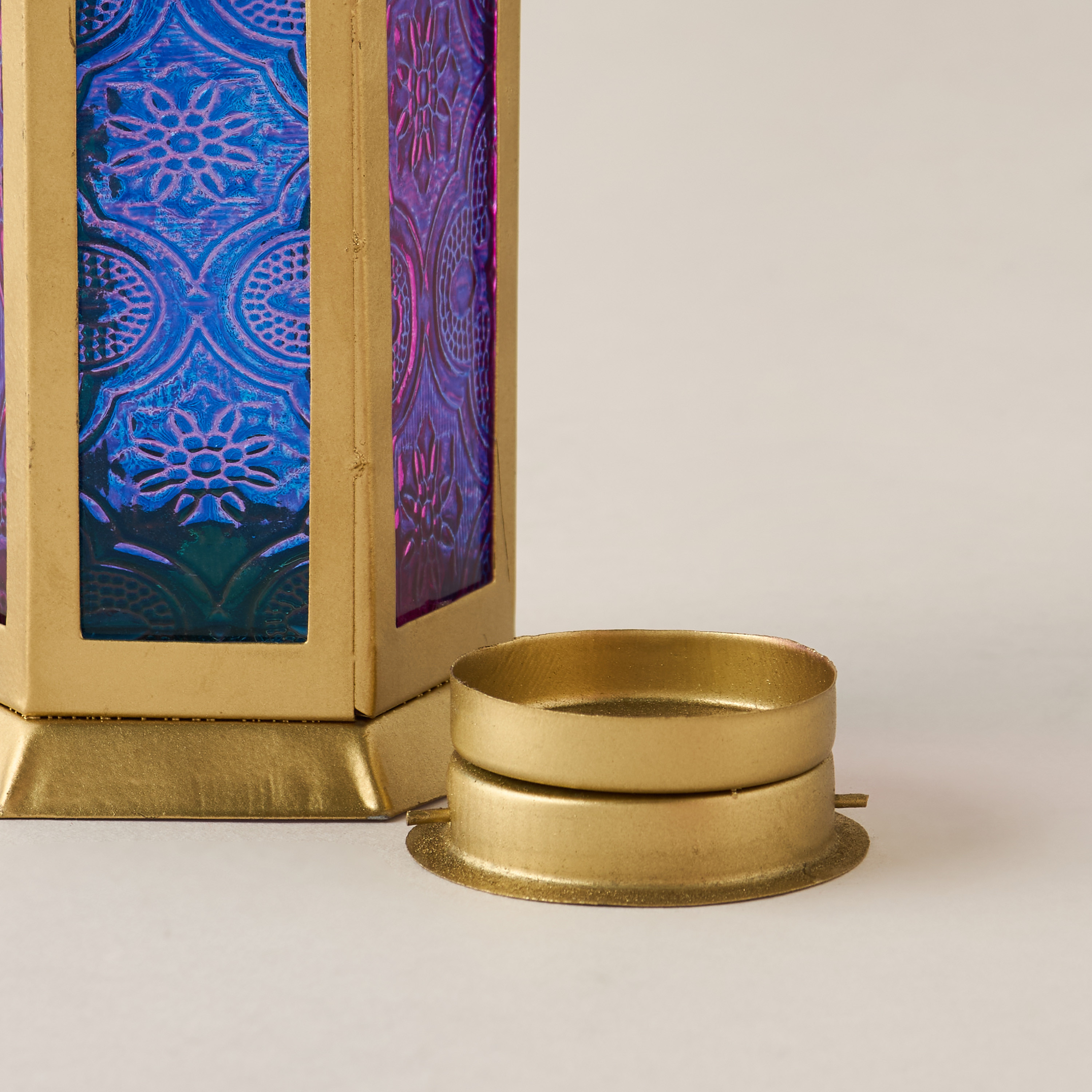 Decorative Glass Panel Tealight Lantern - 8x18 cms-household-decor-candleholdersandlanterns-image-5