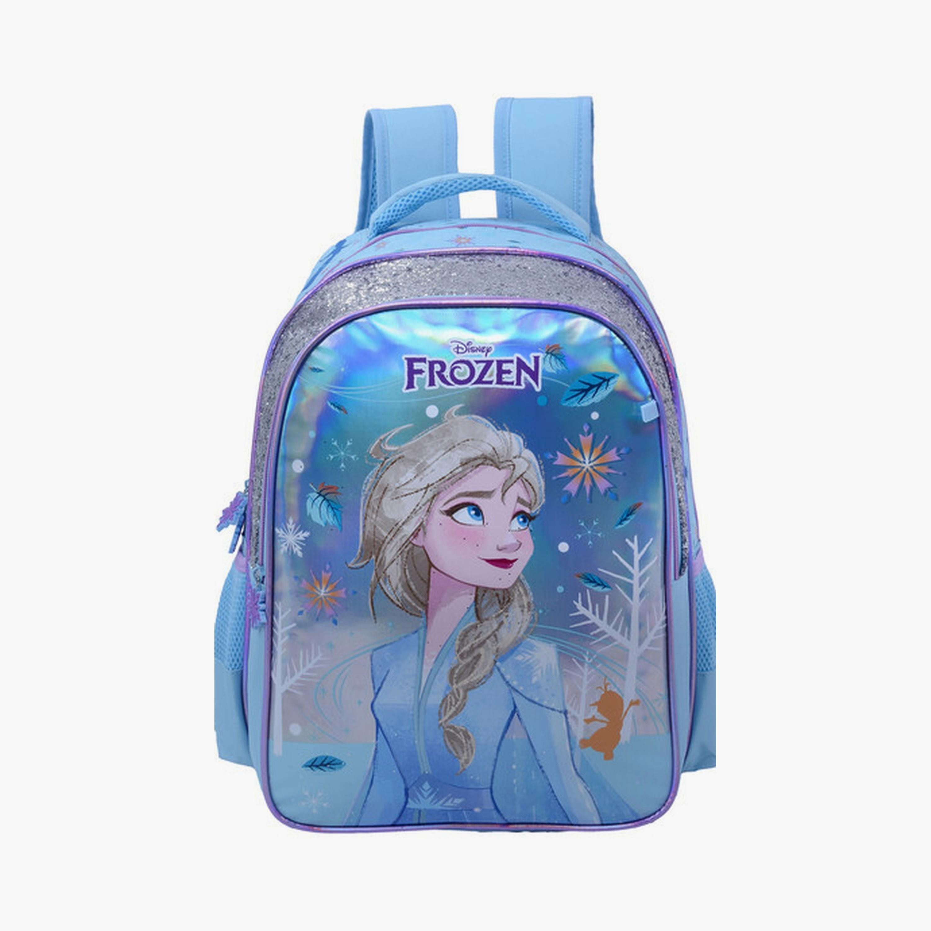 حقيبة ظهر فروزن مع قسمين رئيسيين وجيبين جانبيين - 16 بوصة-school-bagsandbackpacks-backpacks-image-1