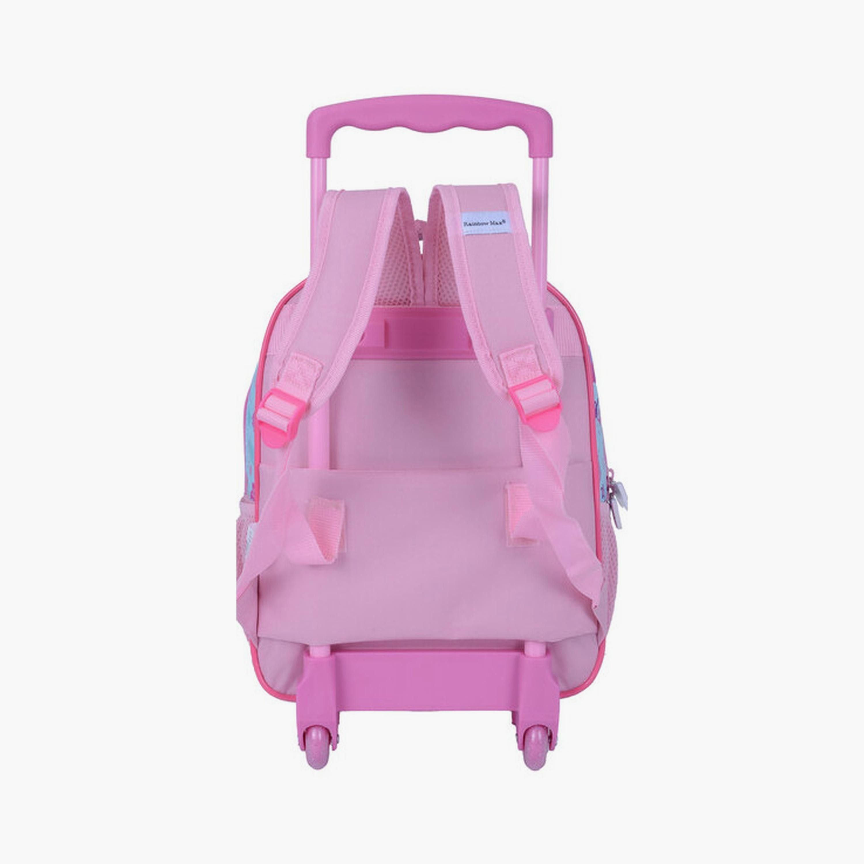 Princess Trolley Bag with 2 Main Compartments & 2 Side Pockets - 13.5inch-school-bagsandbackpacks-trolleybags-image-2