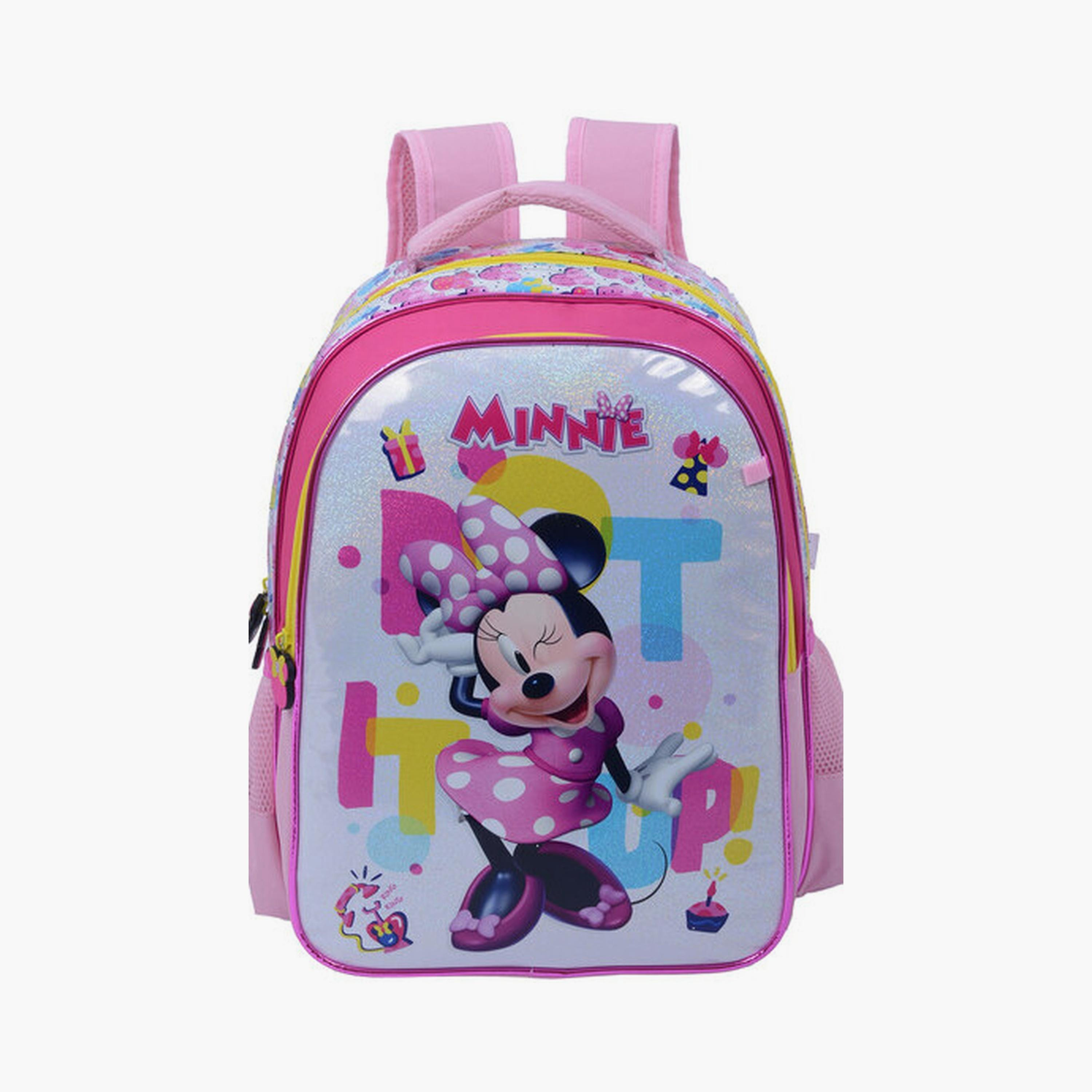 حقيبة ظهر ميني ماوس بقسمين رئيسيين وجيبين جانبيين - 16 بوصة-school-bagsandbackpacks-backpacks-image-1