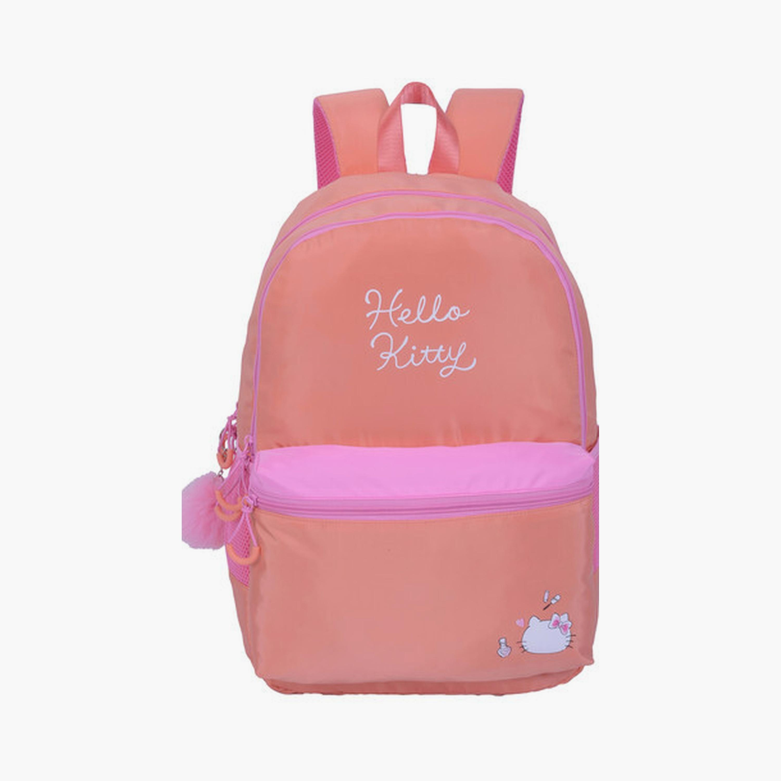حقيبة ظهر هالو كيتي مع قسم رئيسي واحد وجيب أمامي واحد - 18 بوصة-school-bagsandbackpacks-backpacks-image-1