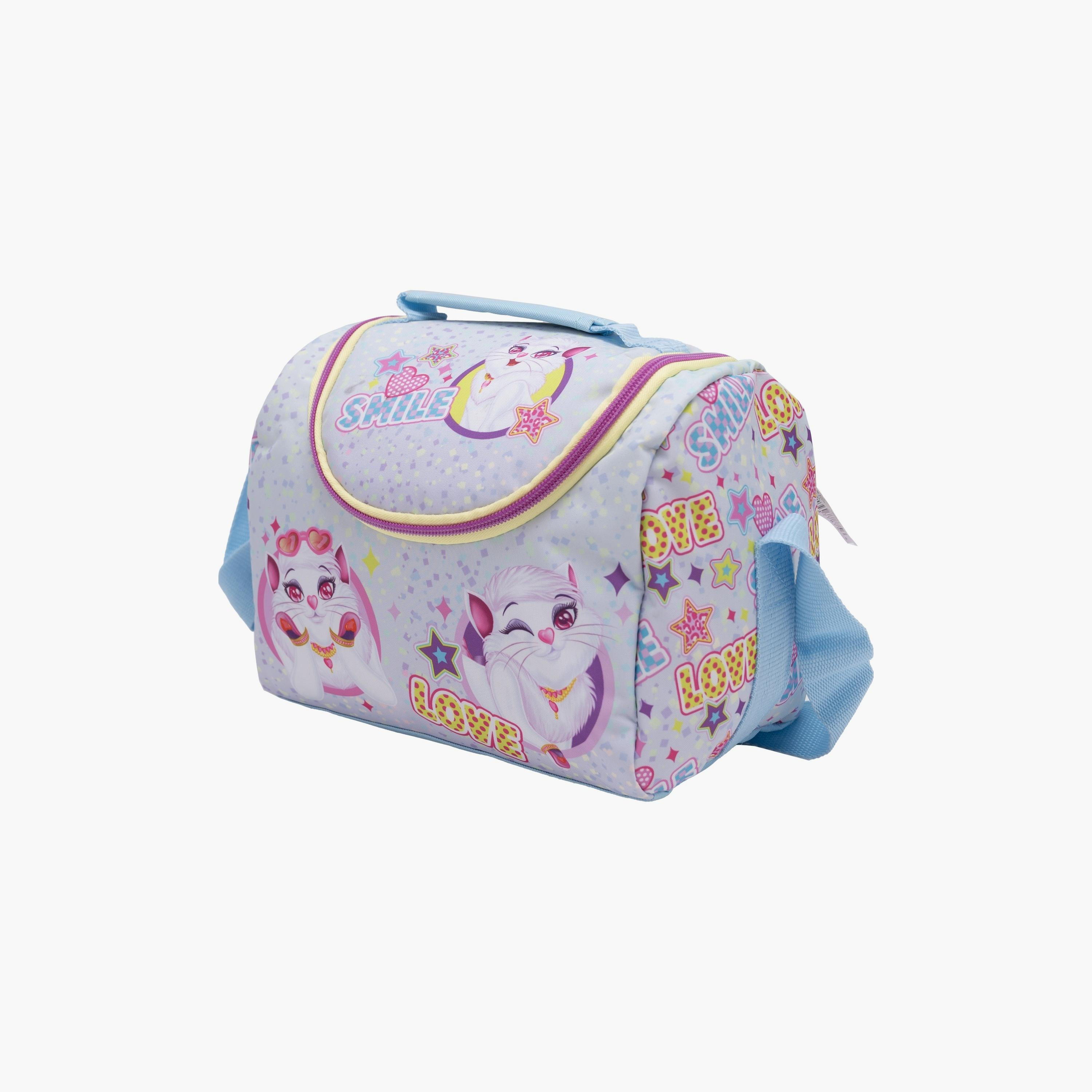 Lulu Caty Insulated Lunch Bag with 1 Compartment & Adjustable Strap-school-lunchessentials-lunchbags-image-1