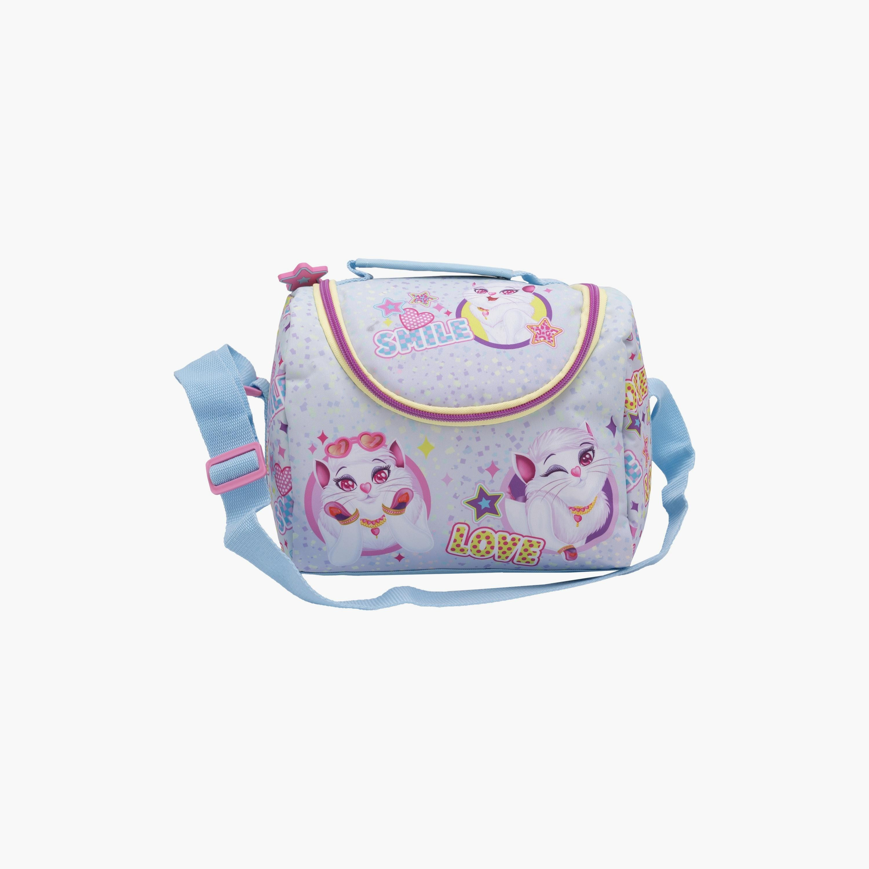 Lulu Caty Insulated Lunch Bag with 1 Compartment & Adjustable Strap-school-lunchessentials-lunchbags-image-2