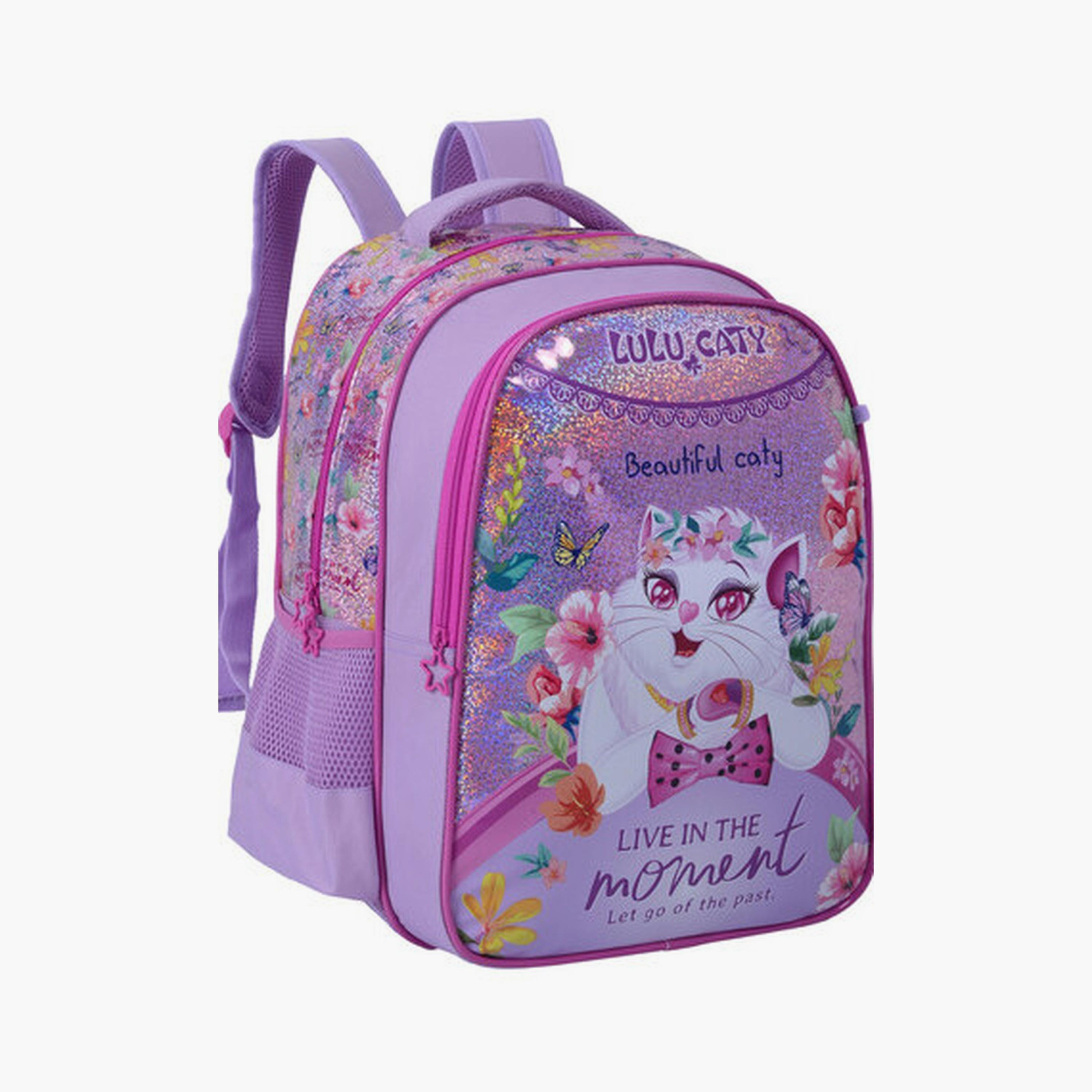 حقيبة ظهر لولو كاتي بقسمين رئيسيين وجيبين جانبيين - 16 بوصة-school-bagsandbackpacks-backpacks-image-3