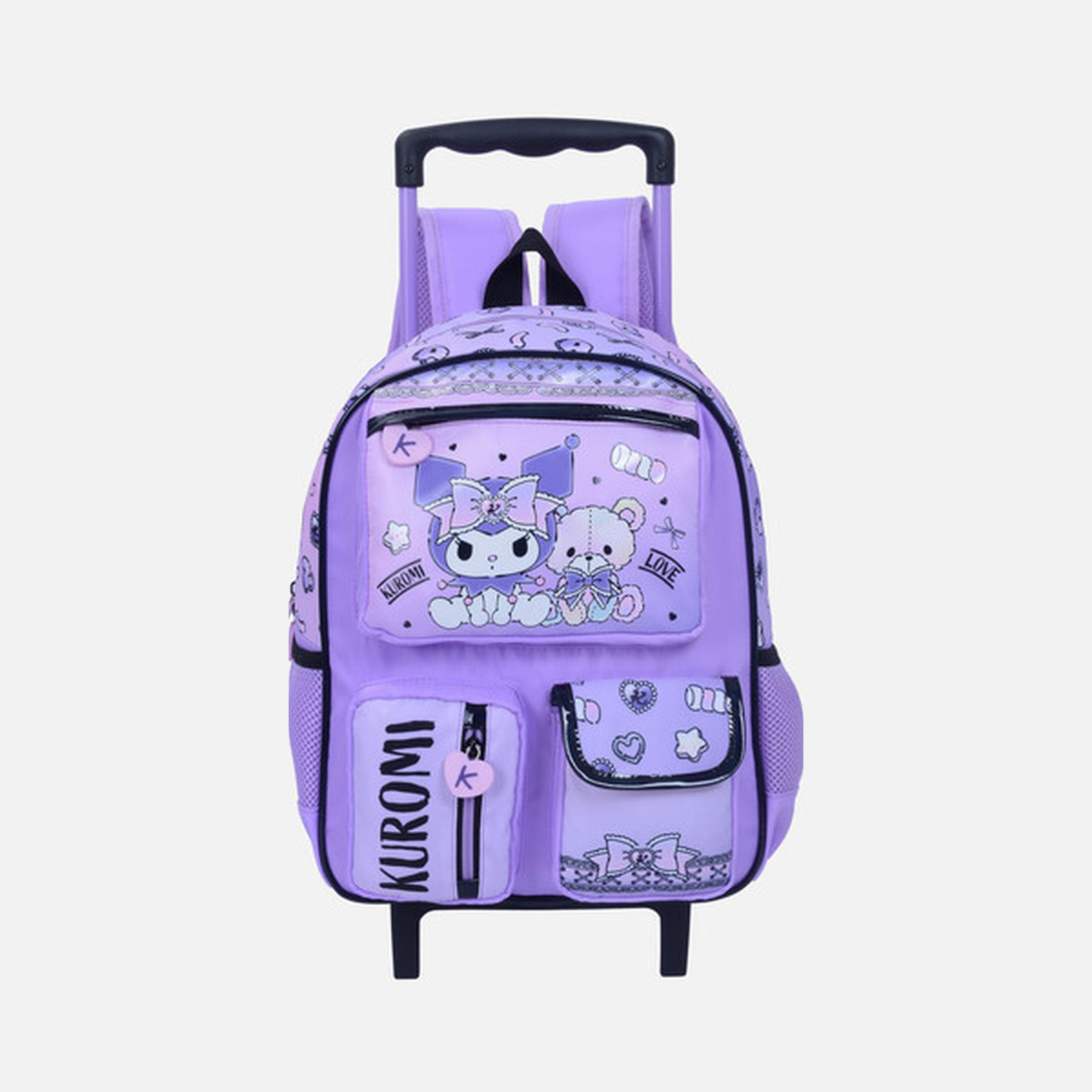 حقيبة بعجلات كورومي بقسمين رئيسيين و3 جيوب أمامية - 13.5 بوصة-school-bagsandbackpacks-trolleybags-image-1