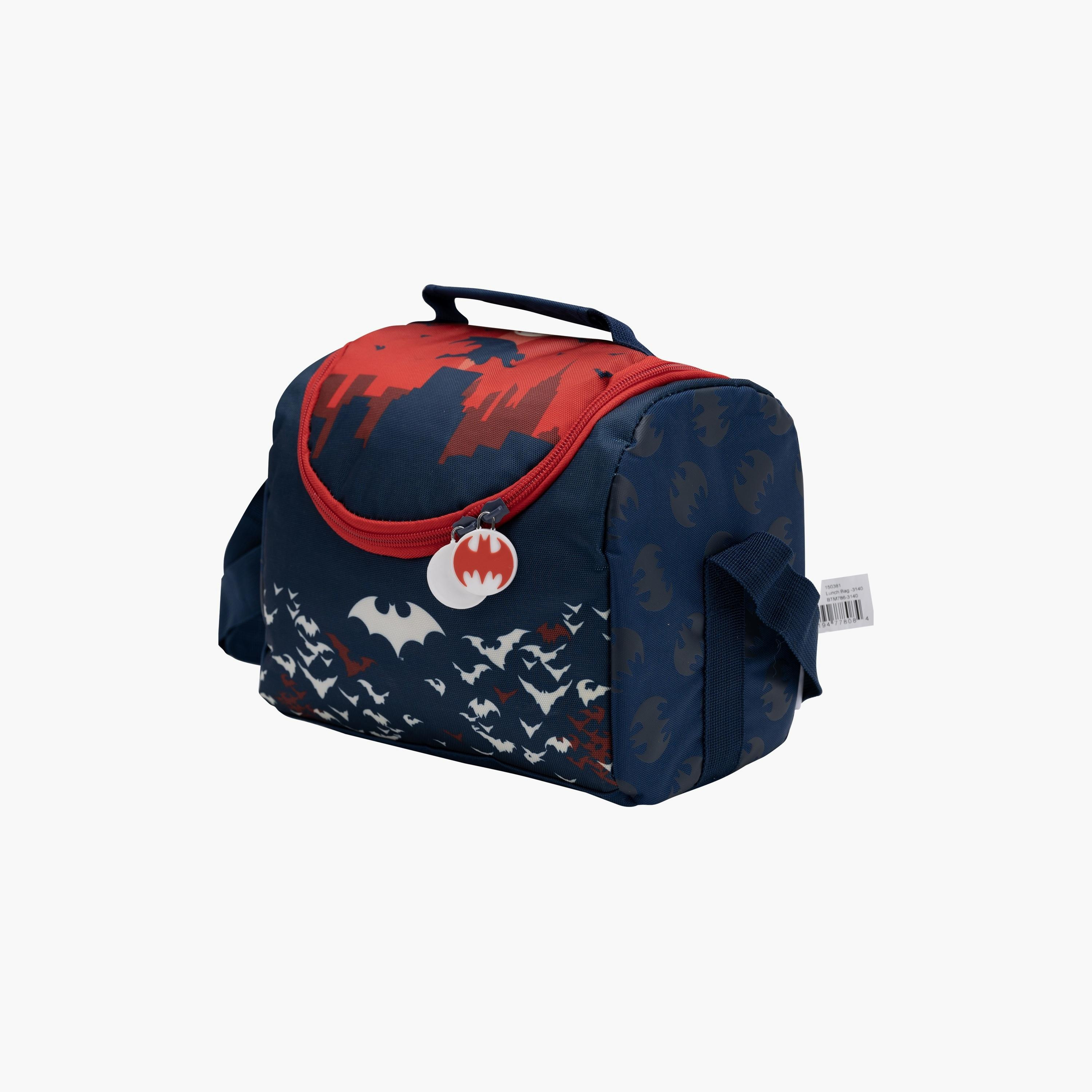Batman Insulated Lunch Bag with 1 Compartment & Adjustable Strap-school-lunchessentials-lunchbags-image-1