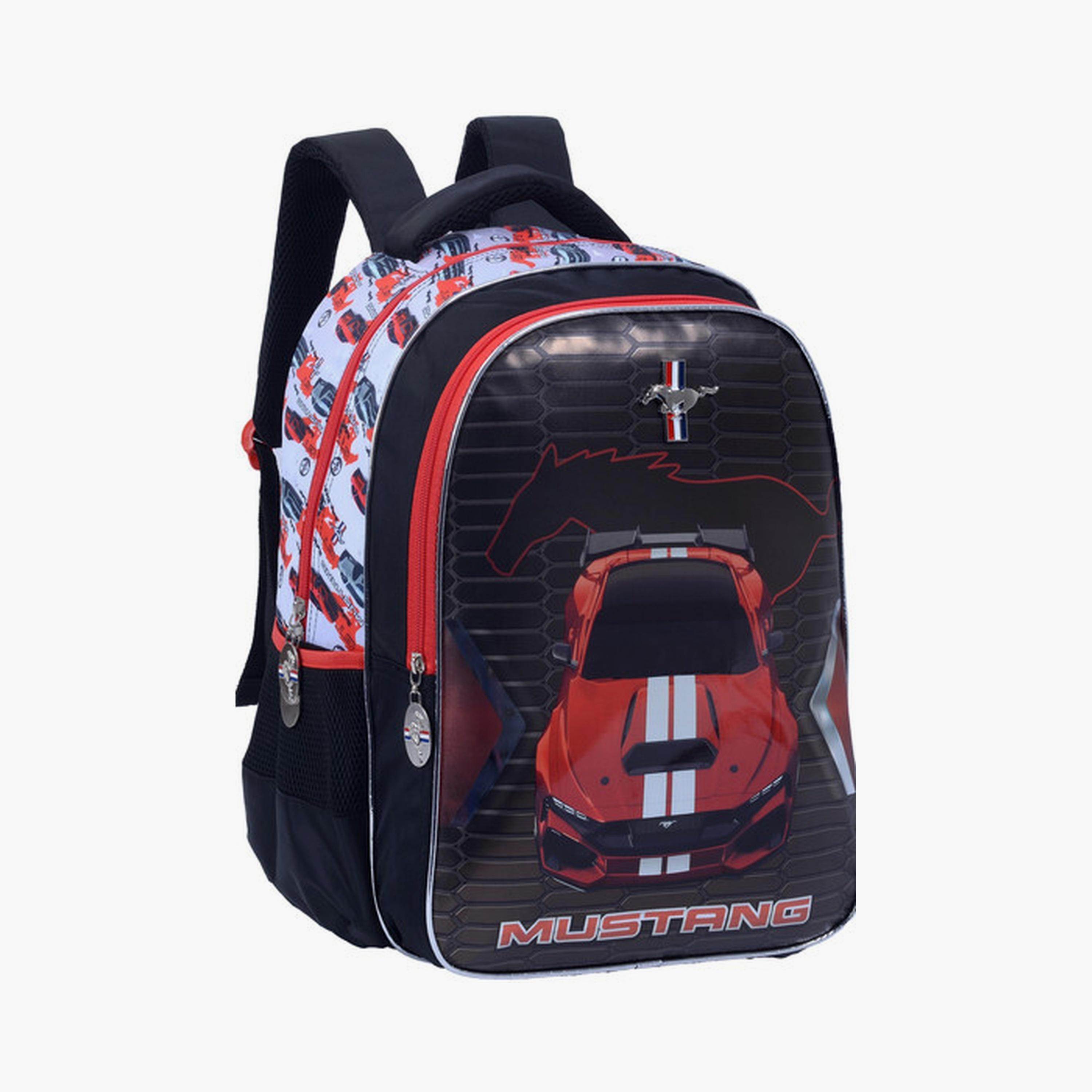 حقيبة ظهر موستانج بقسمين رئيسيين وجيبين جانبيين - مقاس 16 بوصة-school-bagsandbackpacks-backpacks-image-1