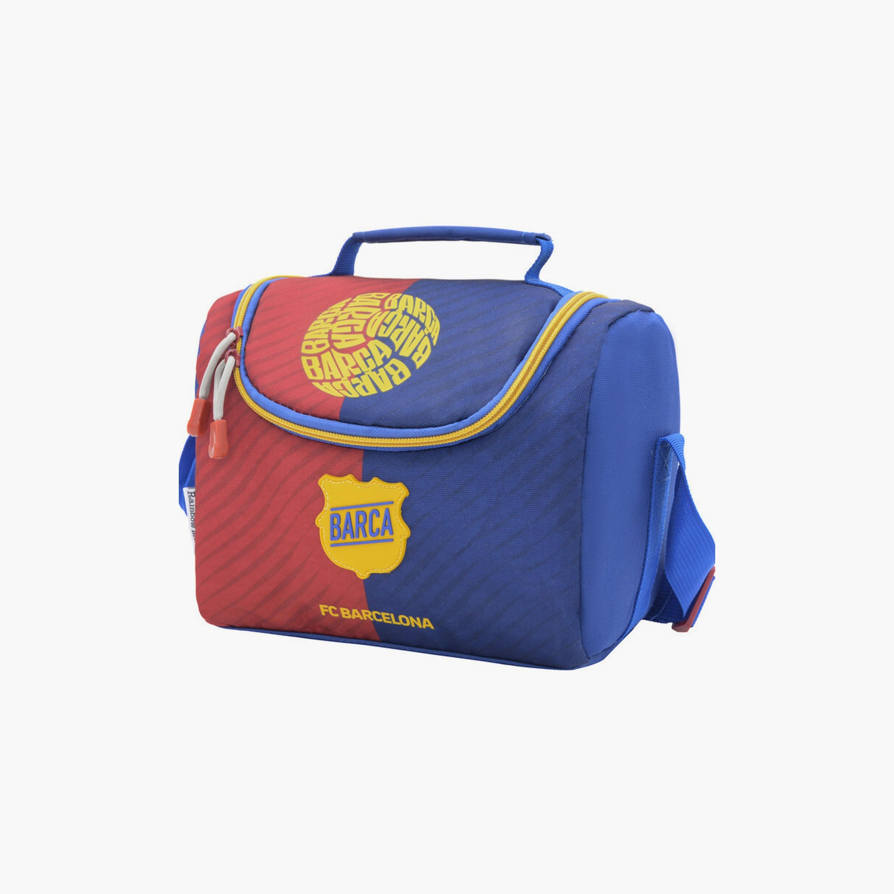 حقيبة غداء برشلونة المعزولة مع قسم واحد وحزام قابل للتعديل-school-lunchessentials-lunchbags-image-1